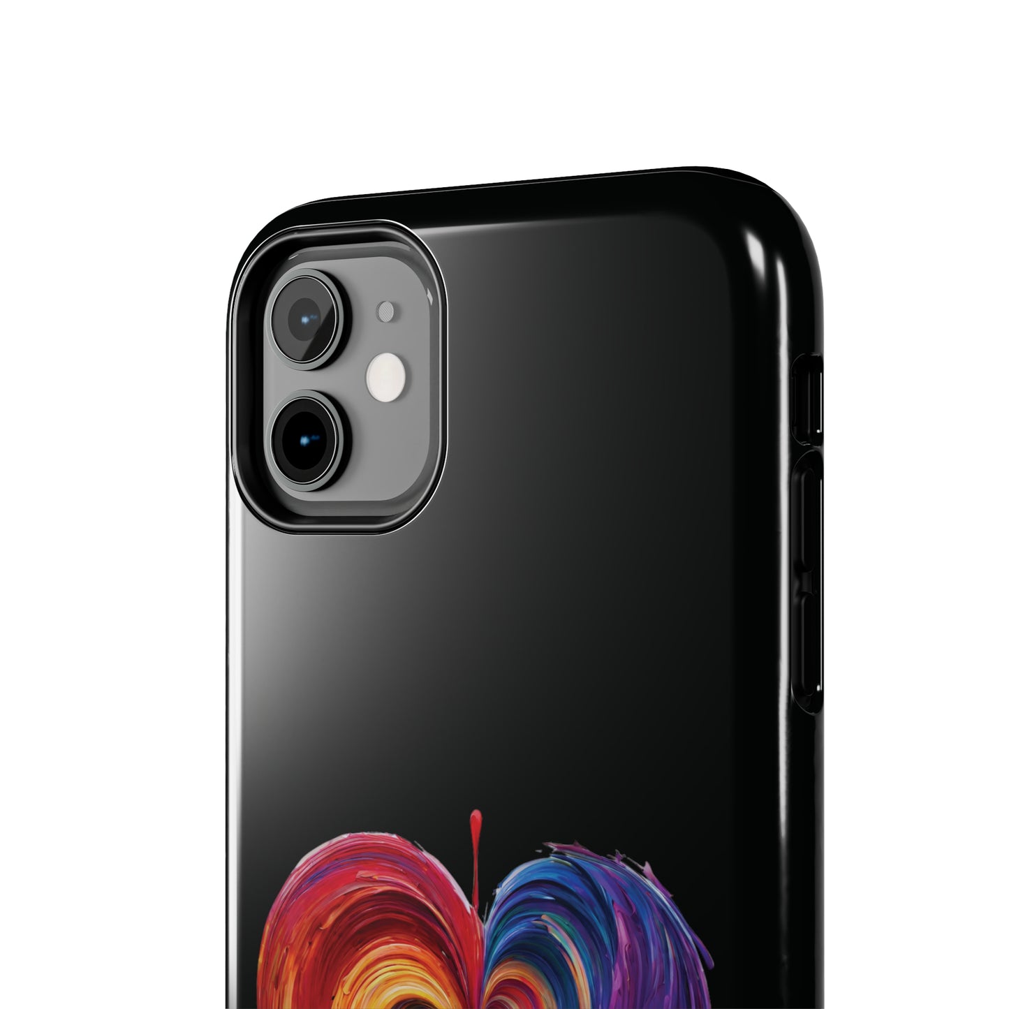 Heart Bleeding Colors Design Tough Phone Cases