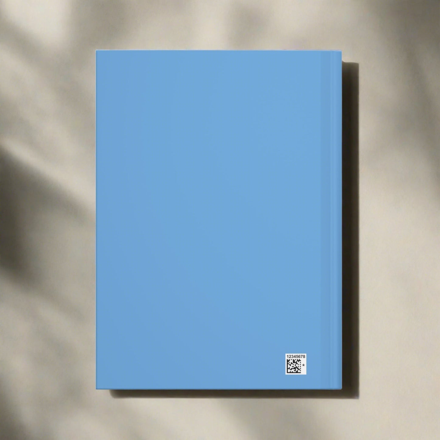 Colorful Mamba Skull on Light Blue Hardcover Journal Matte