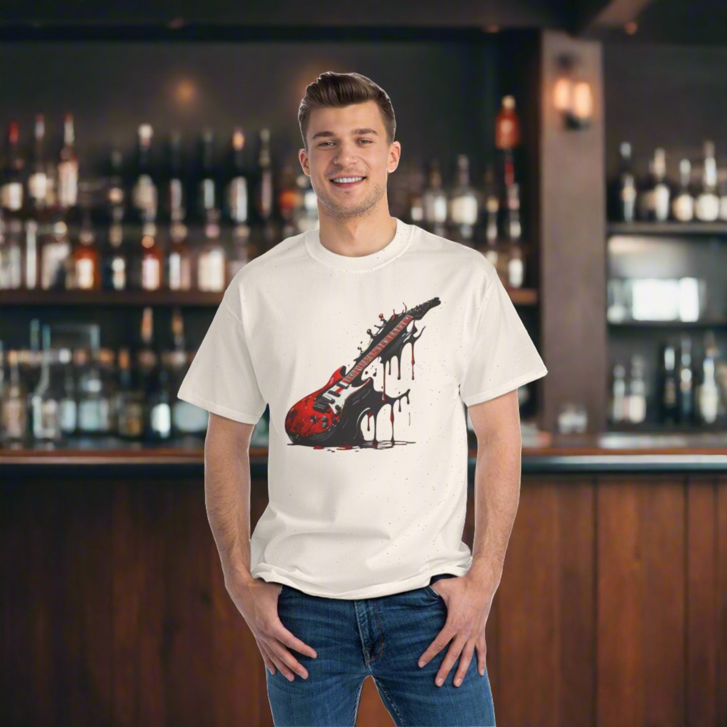 Splattered Guitar Beefy-T® Short-Sleeve T-Shirt