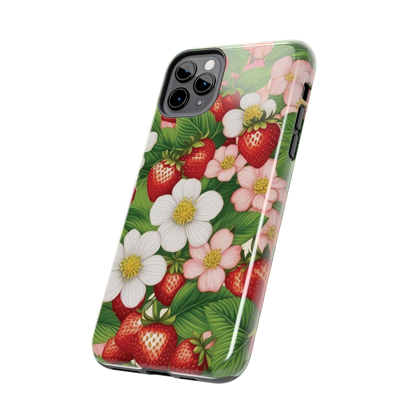 Tough Phone Cases in Strawberry Dreams Pattern