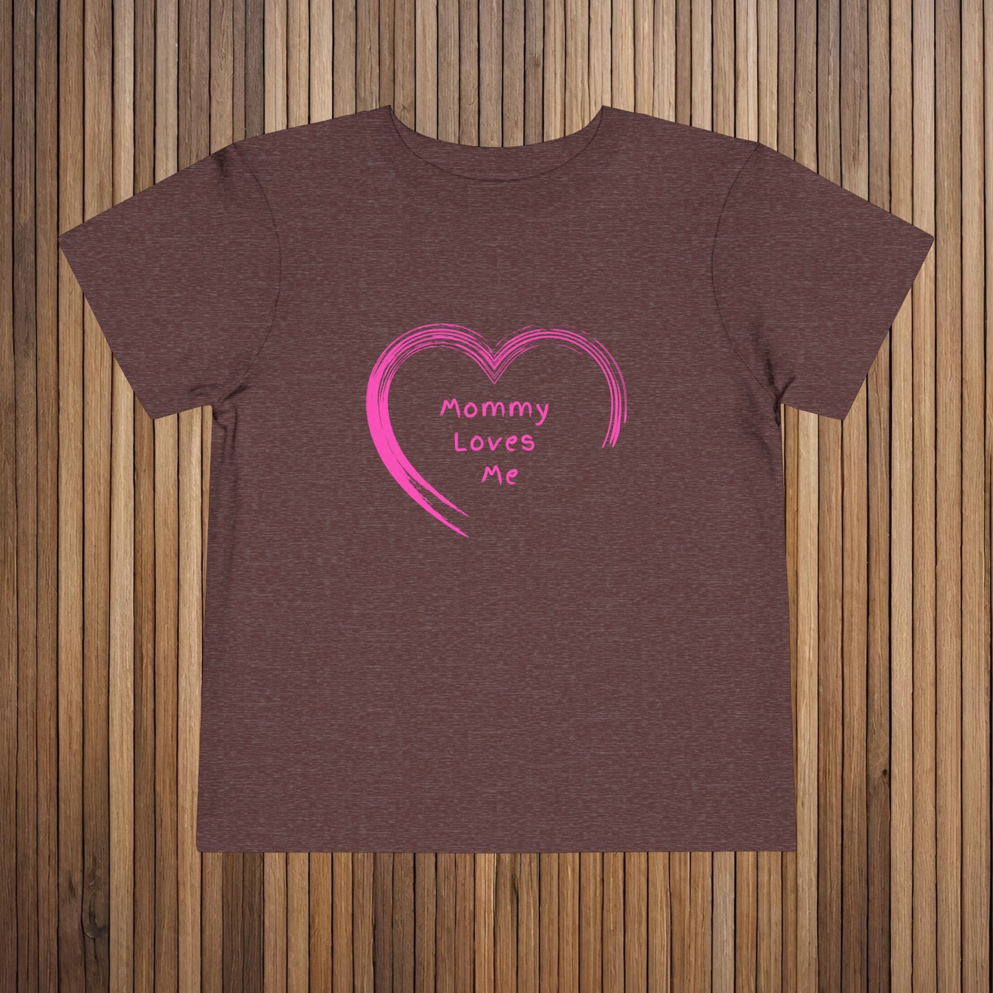 Pink "Mommy Loves Me" Toddler Short Sleeve Tee