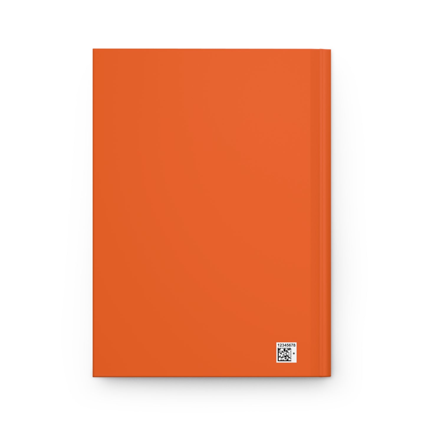Neon Cupcake on Orange Hardcover Journal Matte