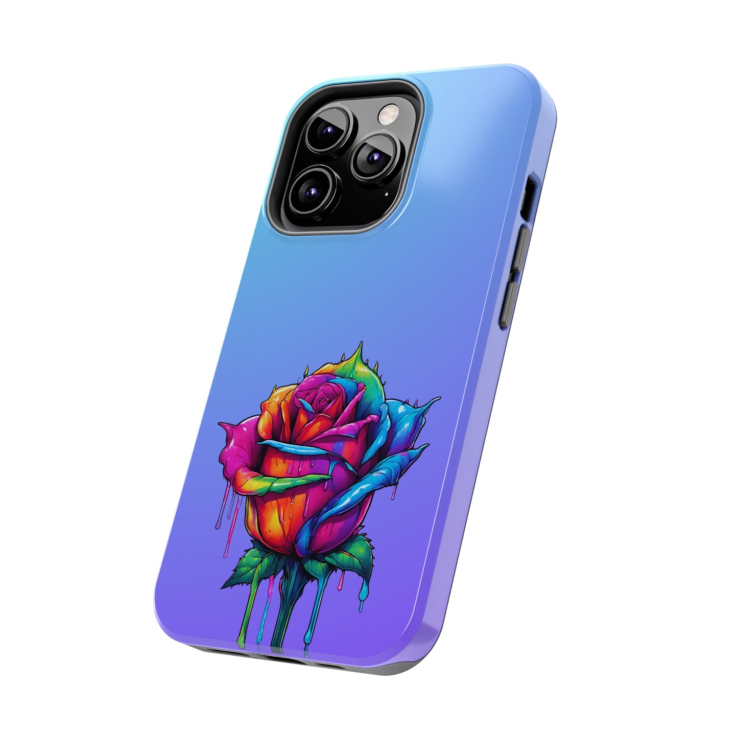 Rose Bleeding Colors Tough Phone Cases