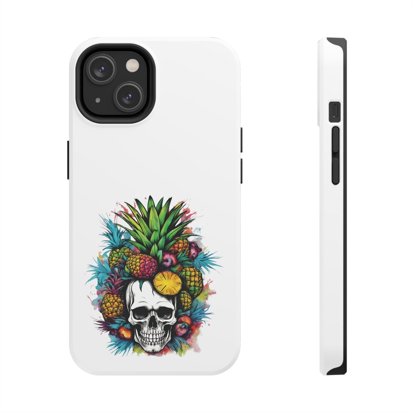 Colorful Mamba Skull Design Tough Phone Cases