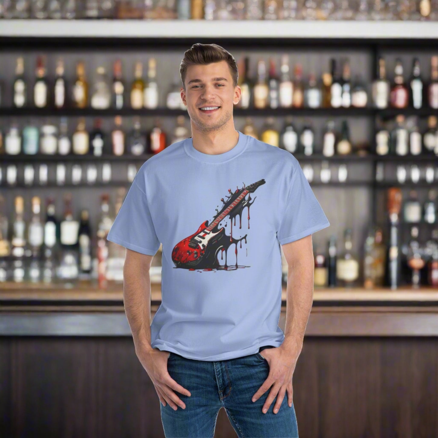 Splattered Guitar Beefy-T® Short-Sleeve T-Shirt
