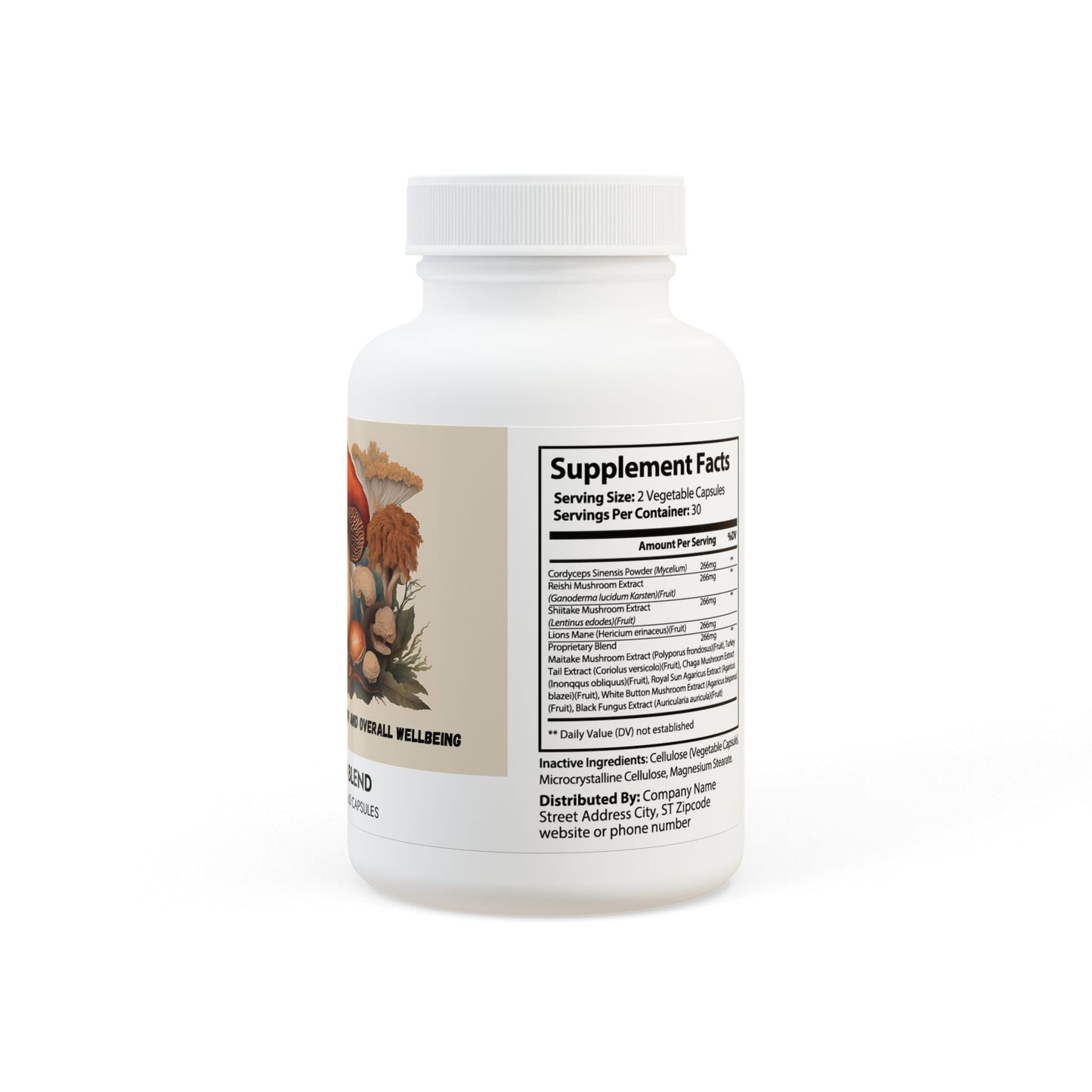 Mushroom Blend Supplement (60 Capsules)