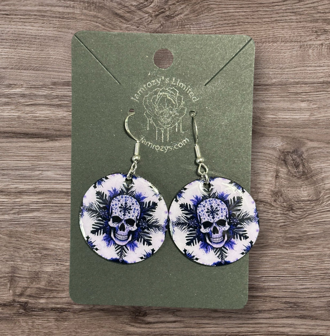 Skull Snowflake Earrings