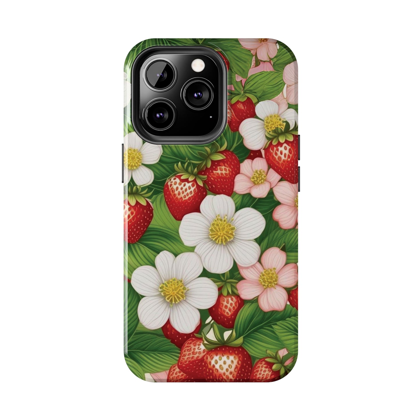 Tough Phone Cases in Strawberry Dreams Pattern