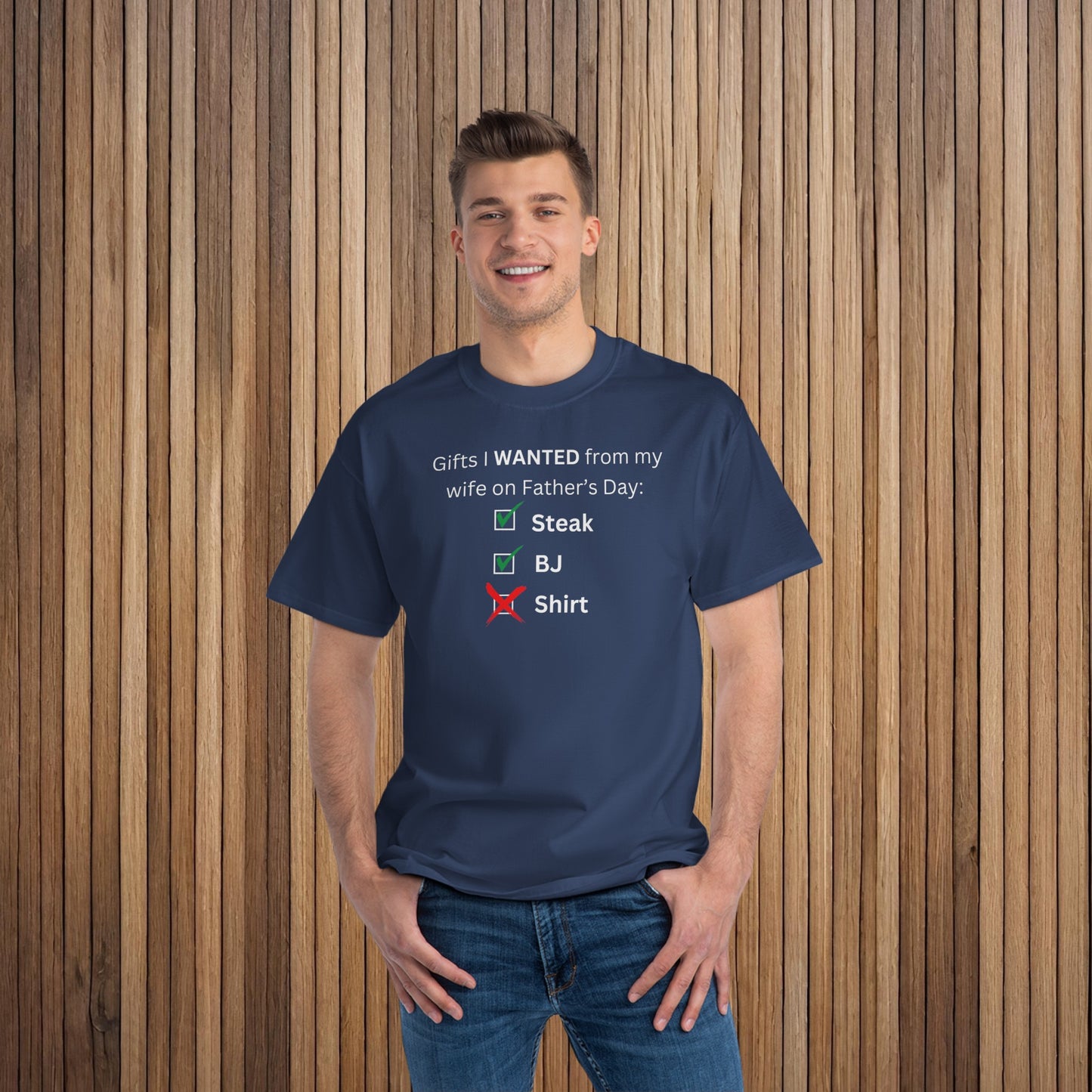 Checklist for Him Beefy-T® Short-Sleeve T-Shirt Dark