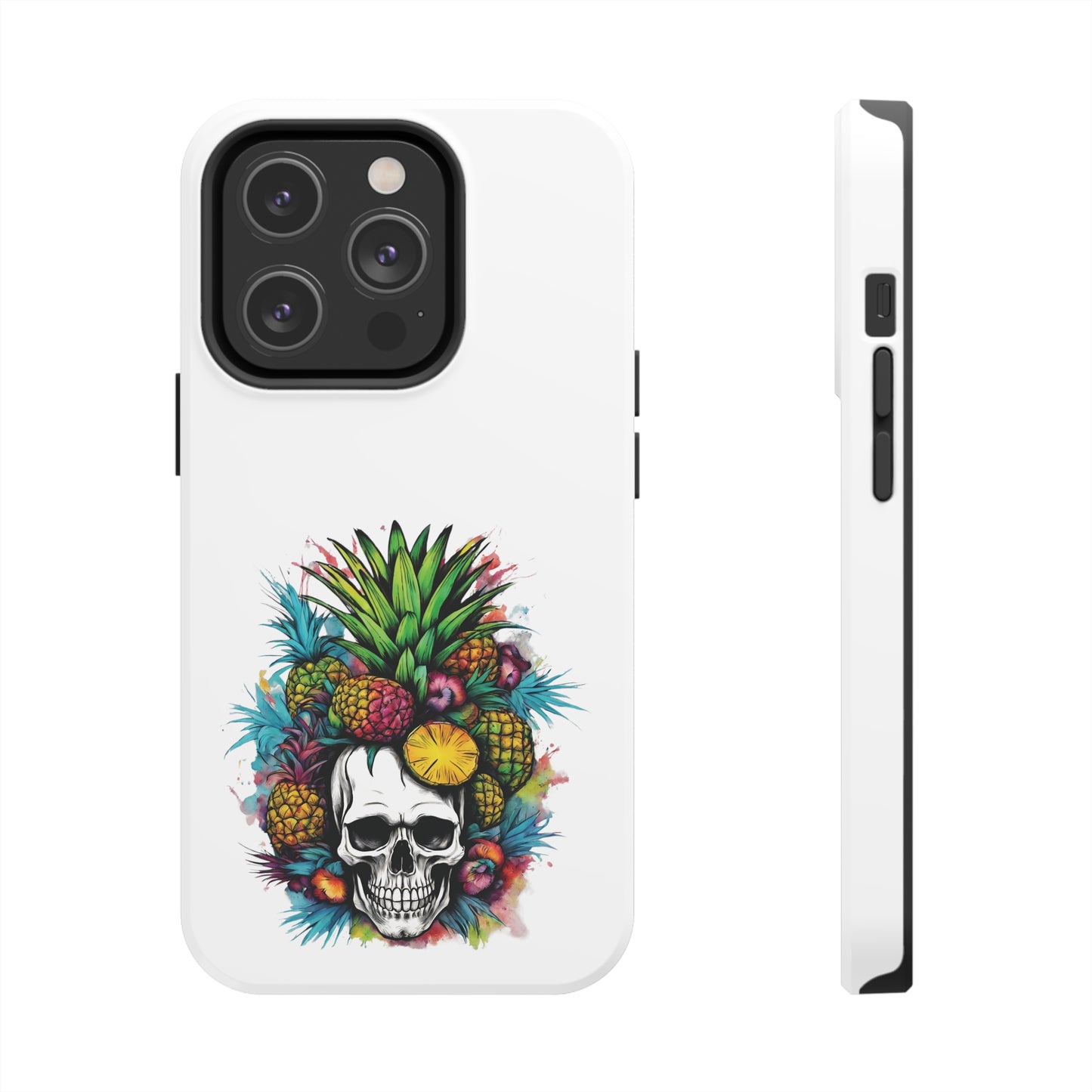 Colorful Mamba Skull Design Tough Phone Cases