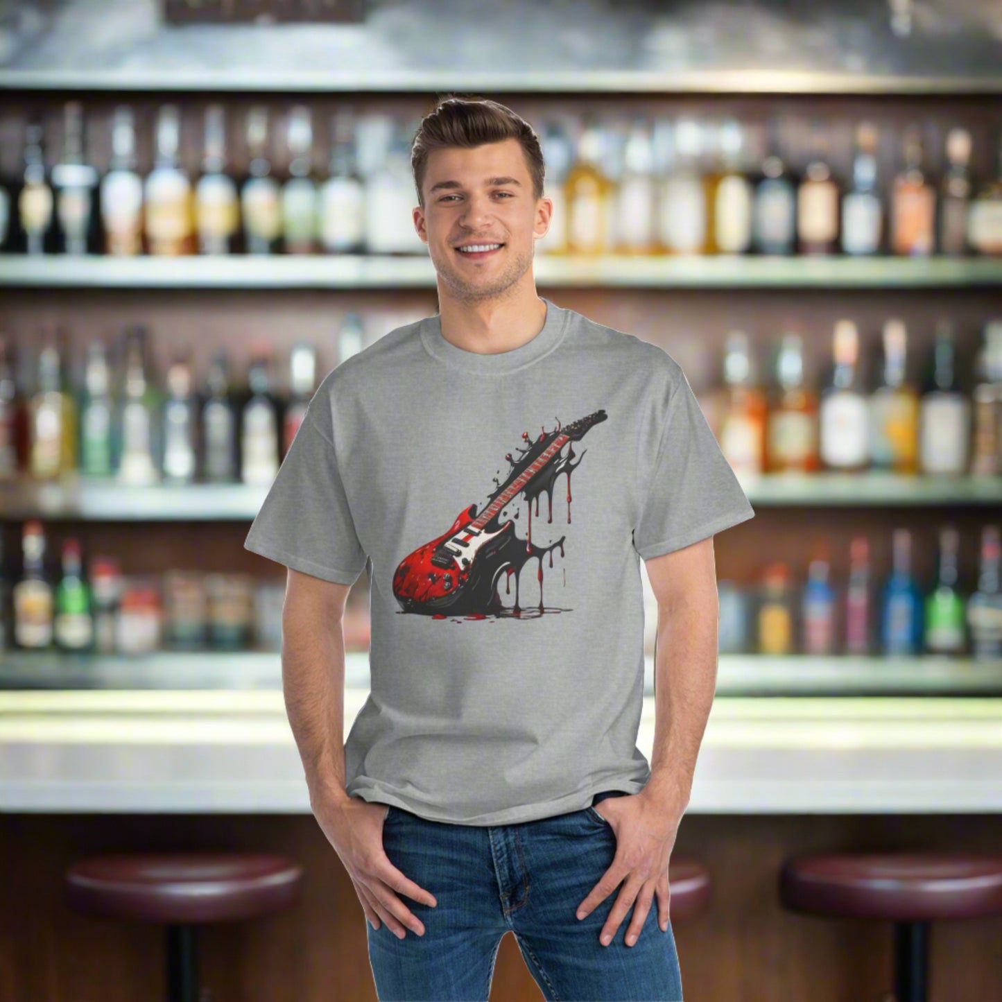 Splattered Guitar Beefy-T® Short-Sleeve T-Shirt