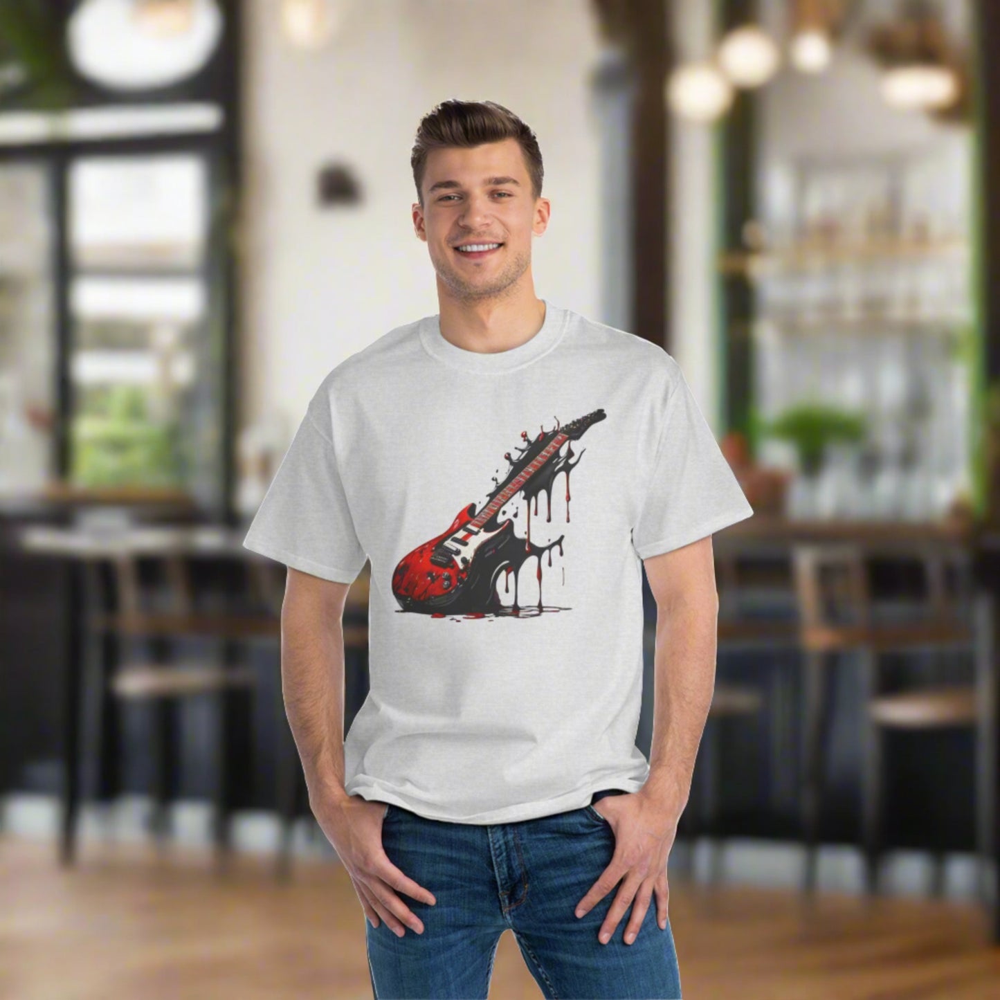 Splattered Guitar Beefy-T® Short-Sleeve T-Shirt