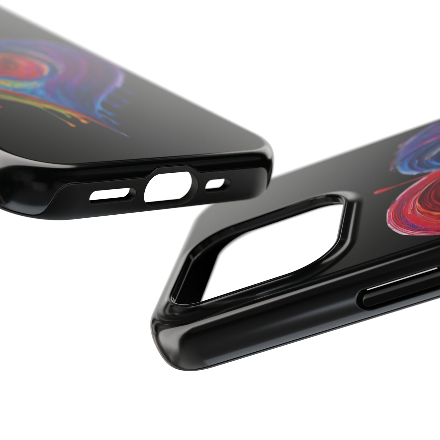Heart Bleeding Colors Design Tough Phone Cases