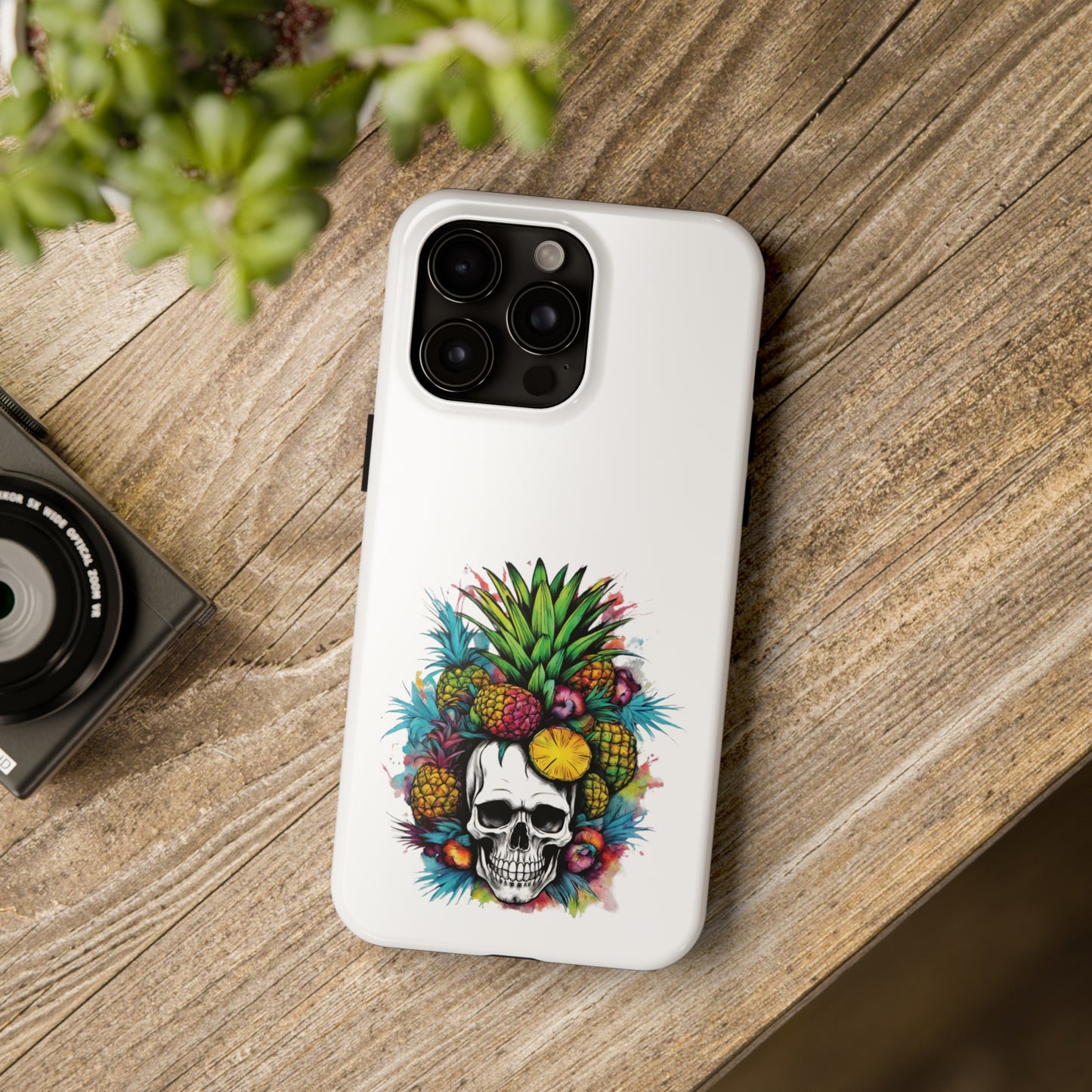 Colorful Mamba Skull Design Tough Phone Cases