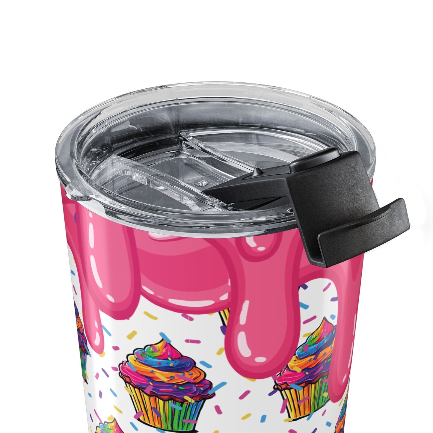 20oz Cup: Rainbow Cupcake Drip Tumbler