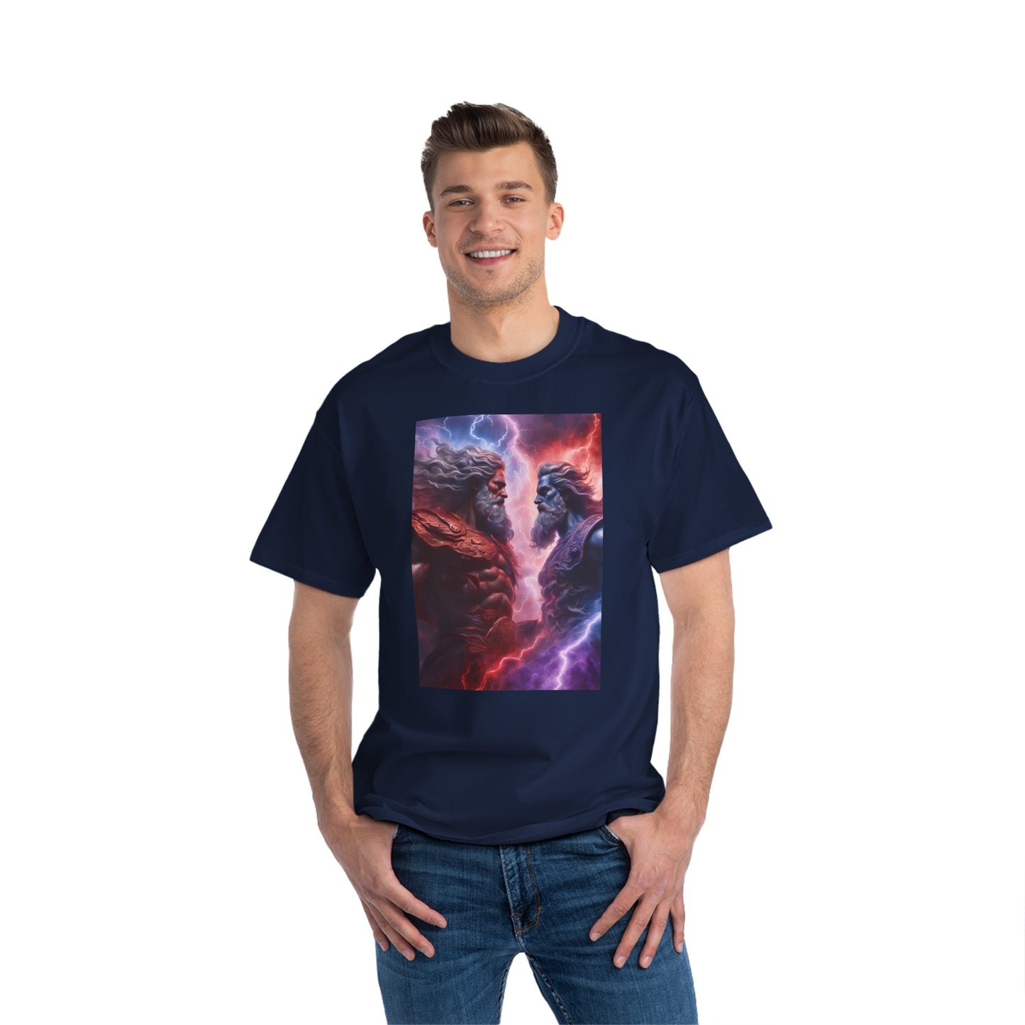Zeus vs Odin Beefy-T® Short-Sleeve T-Shirt