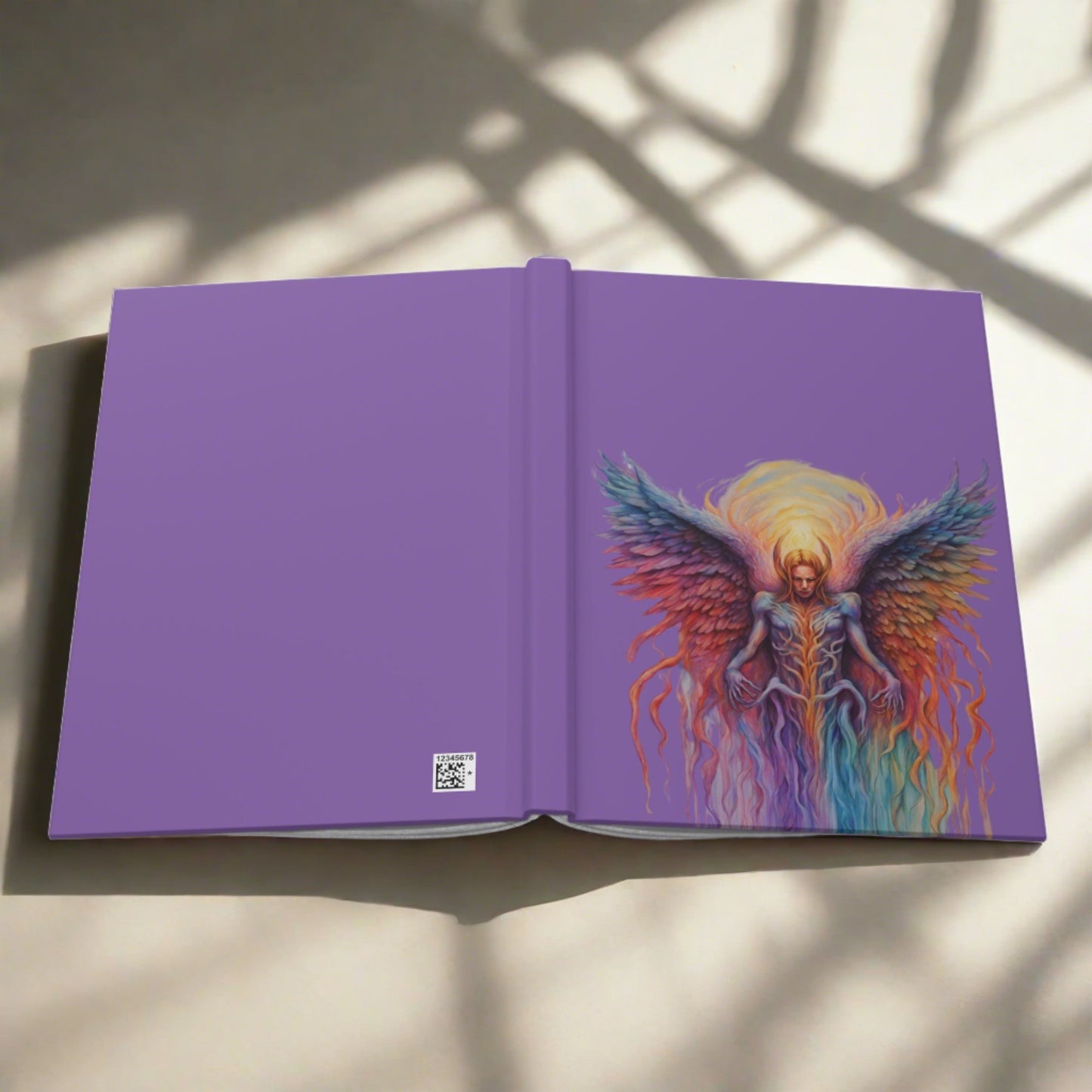 Angel on Light Purple Hardcover Journal Matte