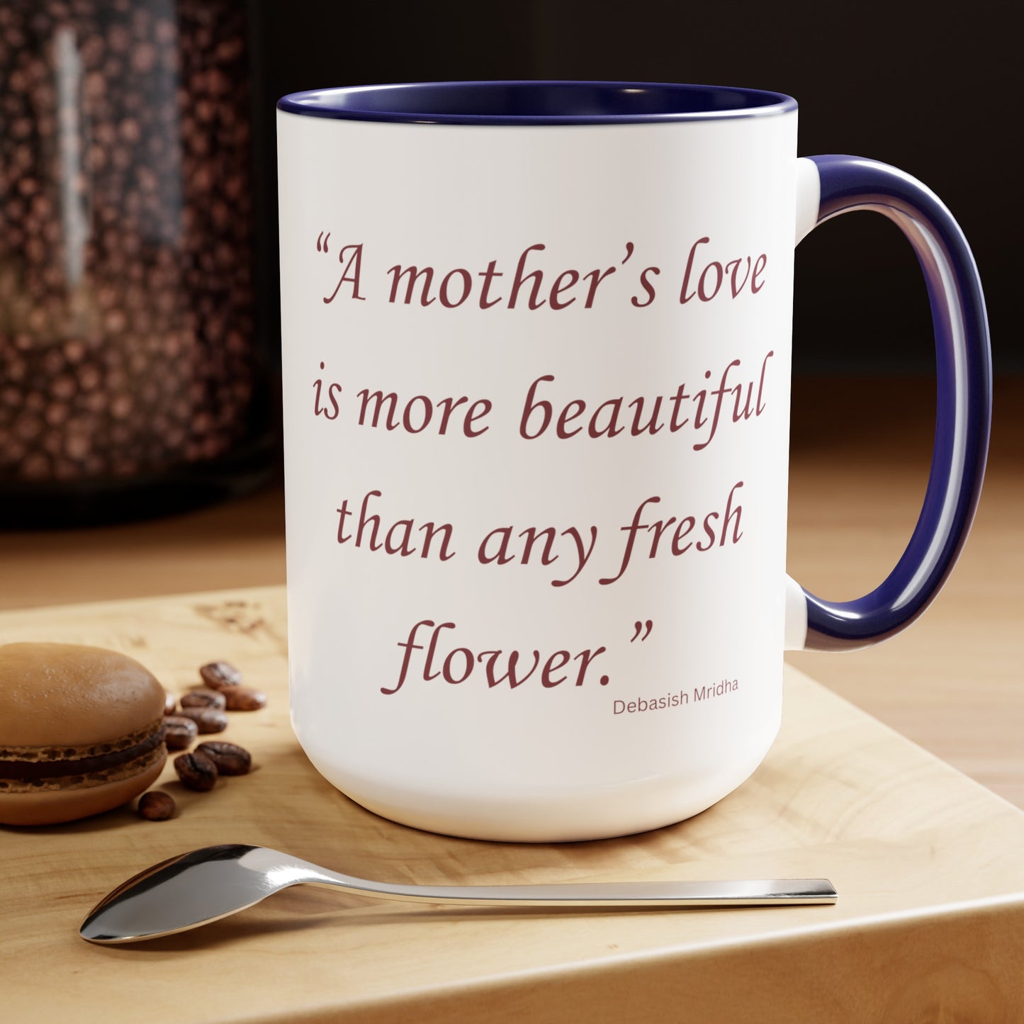 Mother's Love Two-Tone Coffee Mugs, 15oz
