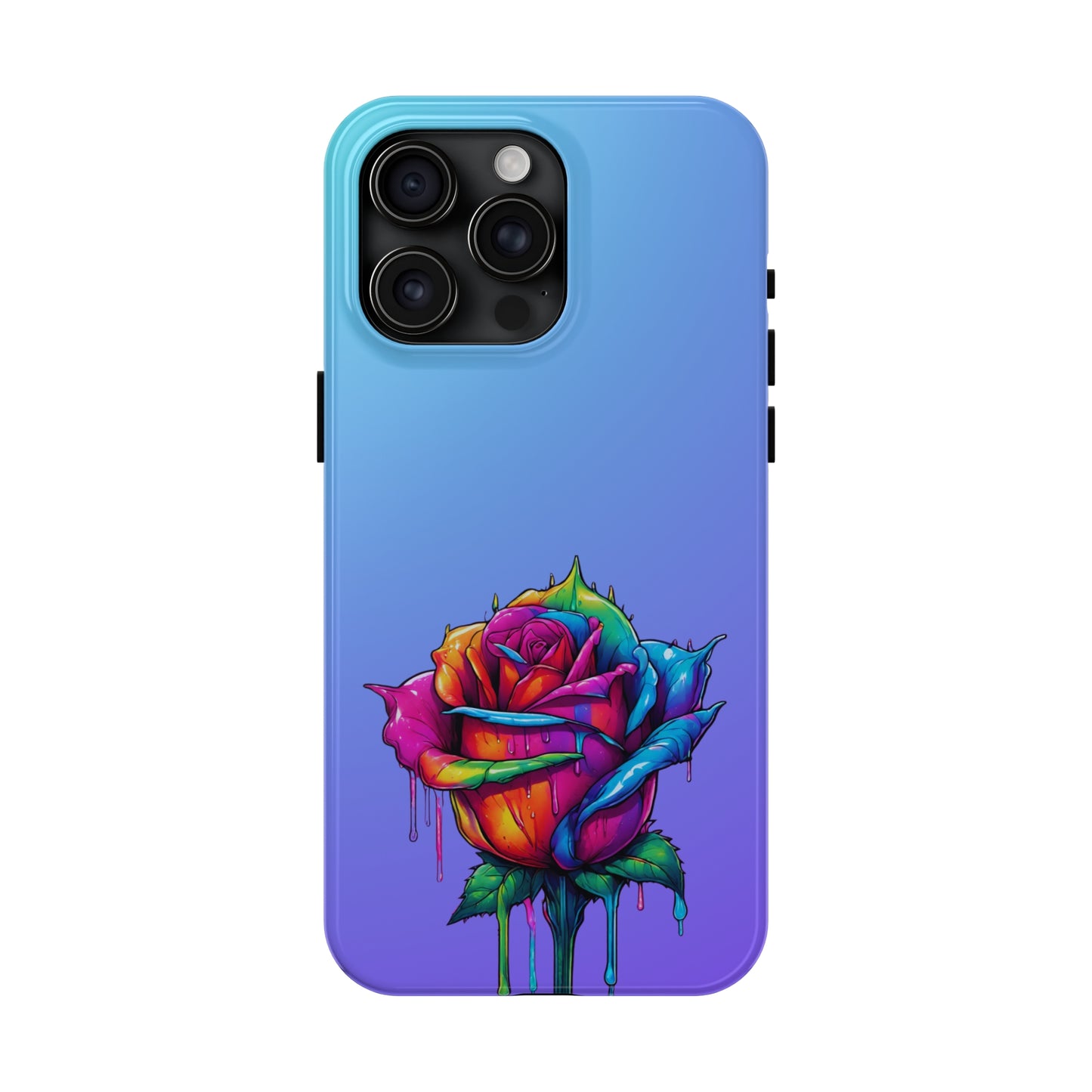 Rose Bleeding Colors Tough Phone Cases