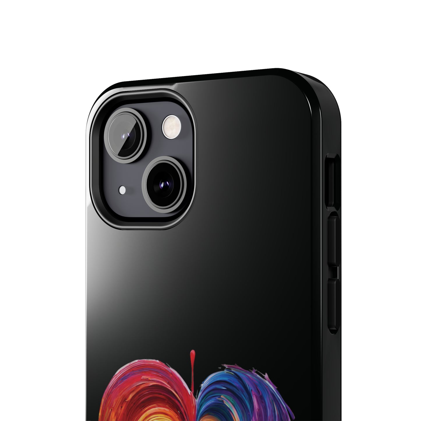 Heart Bleeding Colors Design Tough Phone Cases