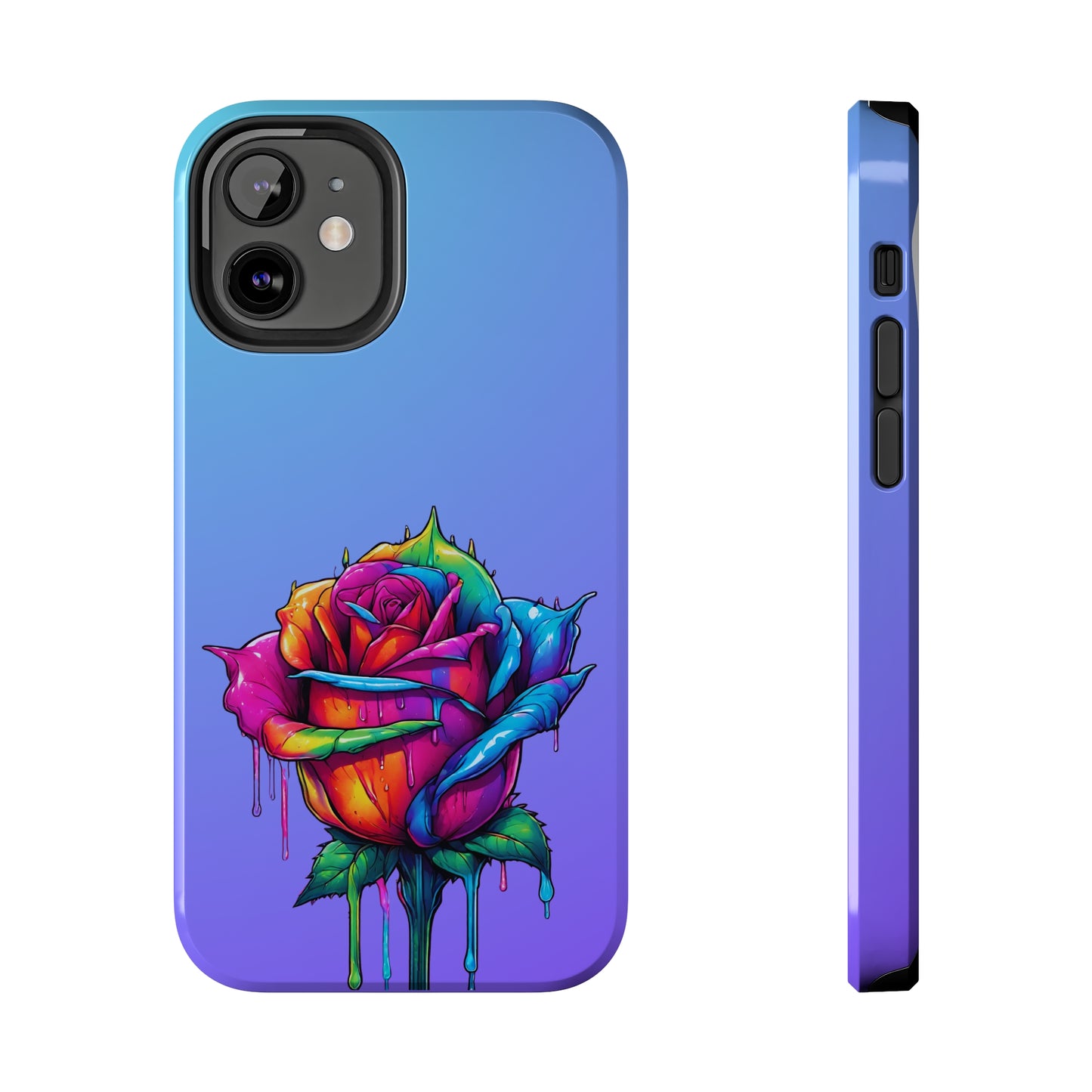 Rose Bleeding Colors Tough Phone Cases