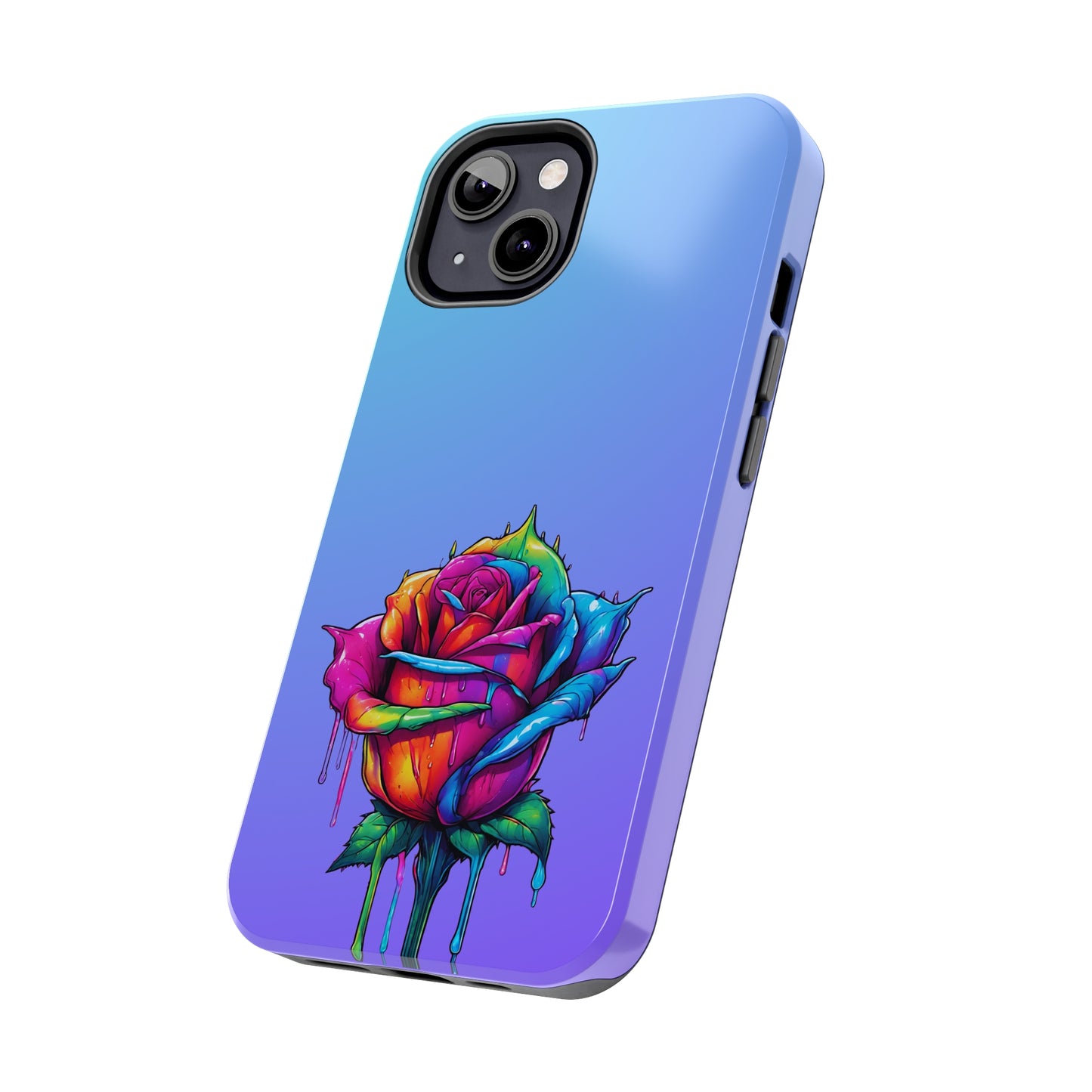 Rose Bleeding Colors Tough Phone Cases