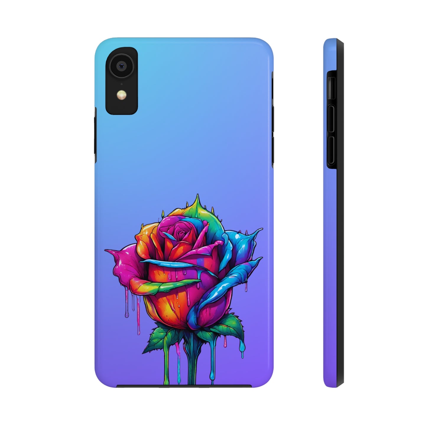 Rose Bleeding Colors Tough Phone Cases