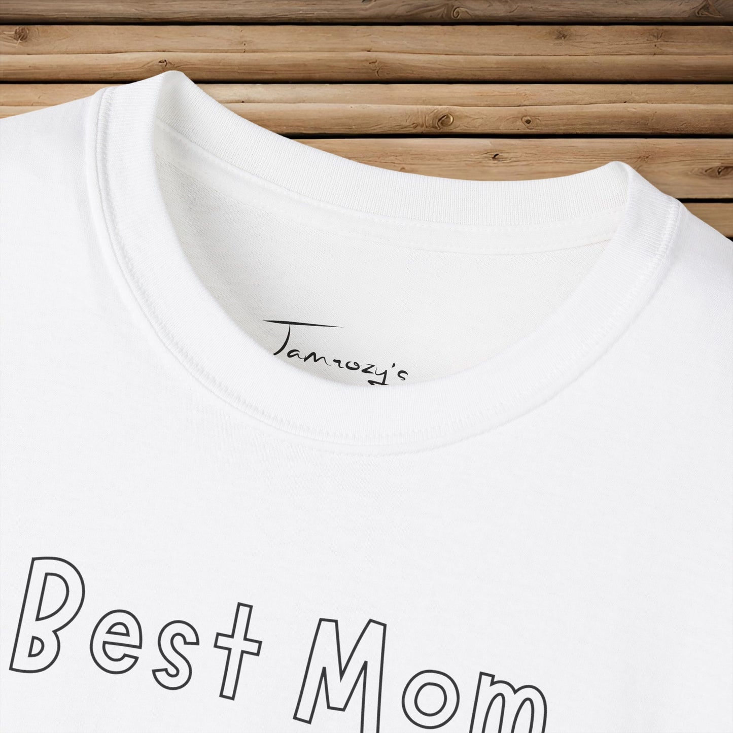 Color Me In & Draw "Best Mom Ever!" Unisex Ultra Cotton Tee