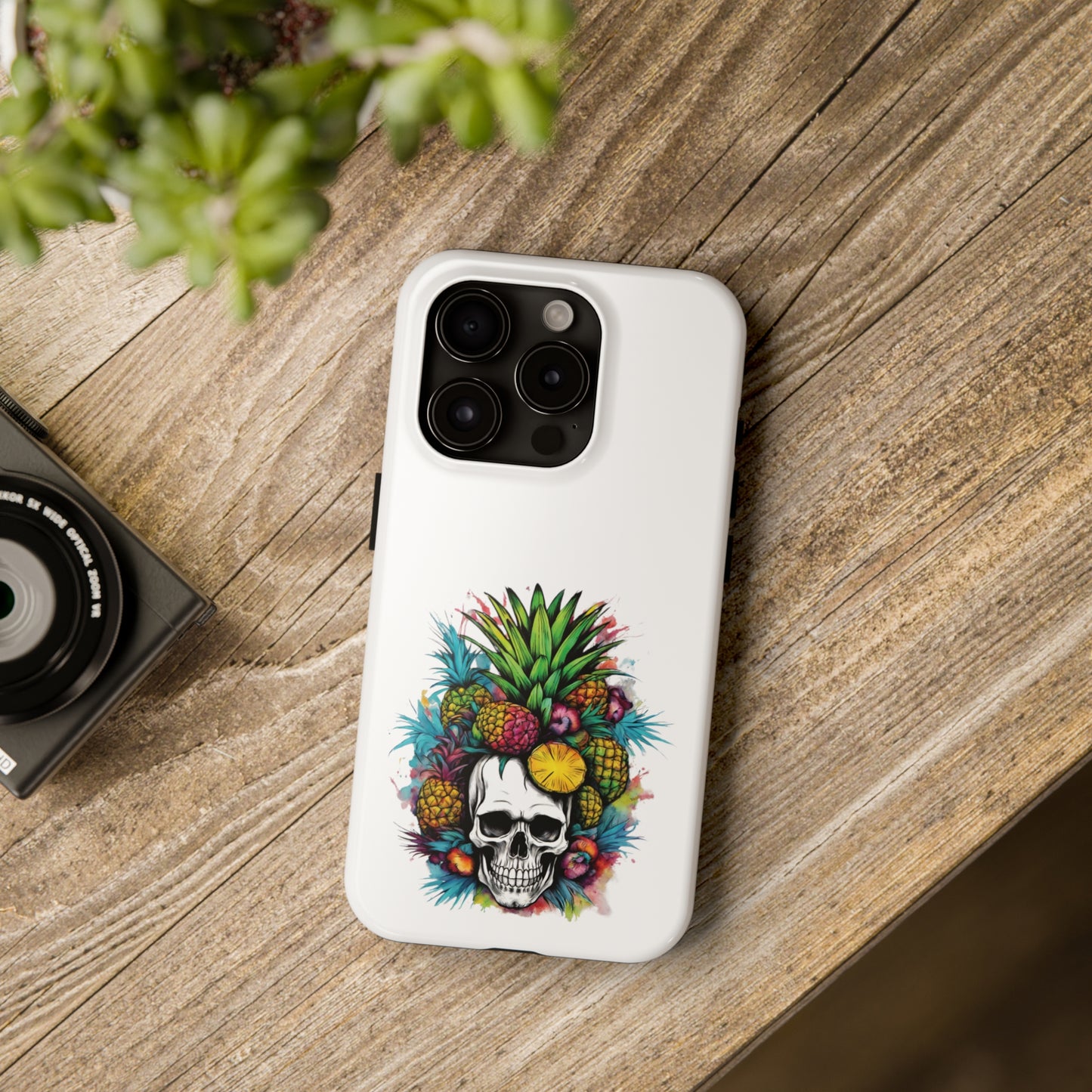 Colorful Mamba Skull Design Tough Phone Cases