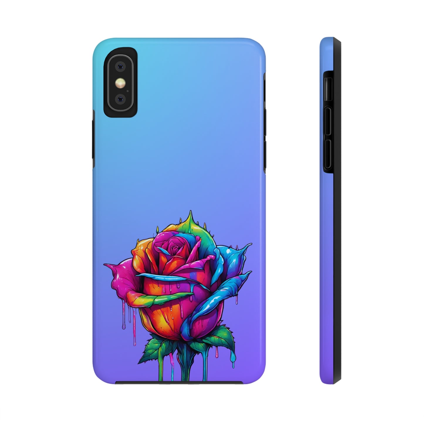 Rose Bleeding Colors Tough Phone Cases