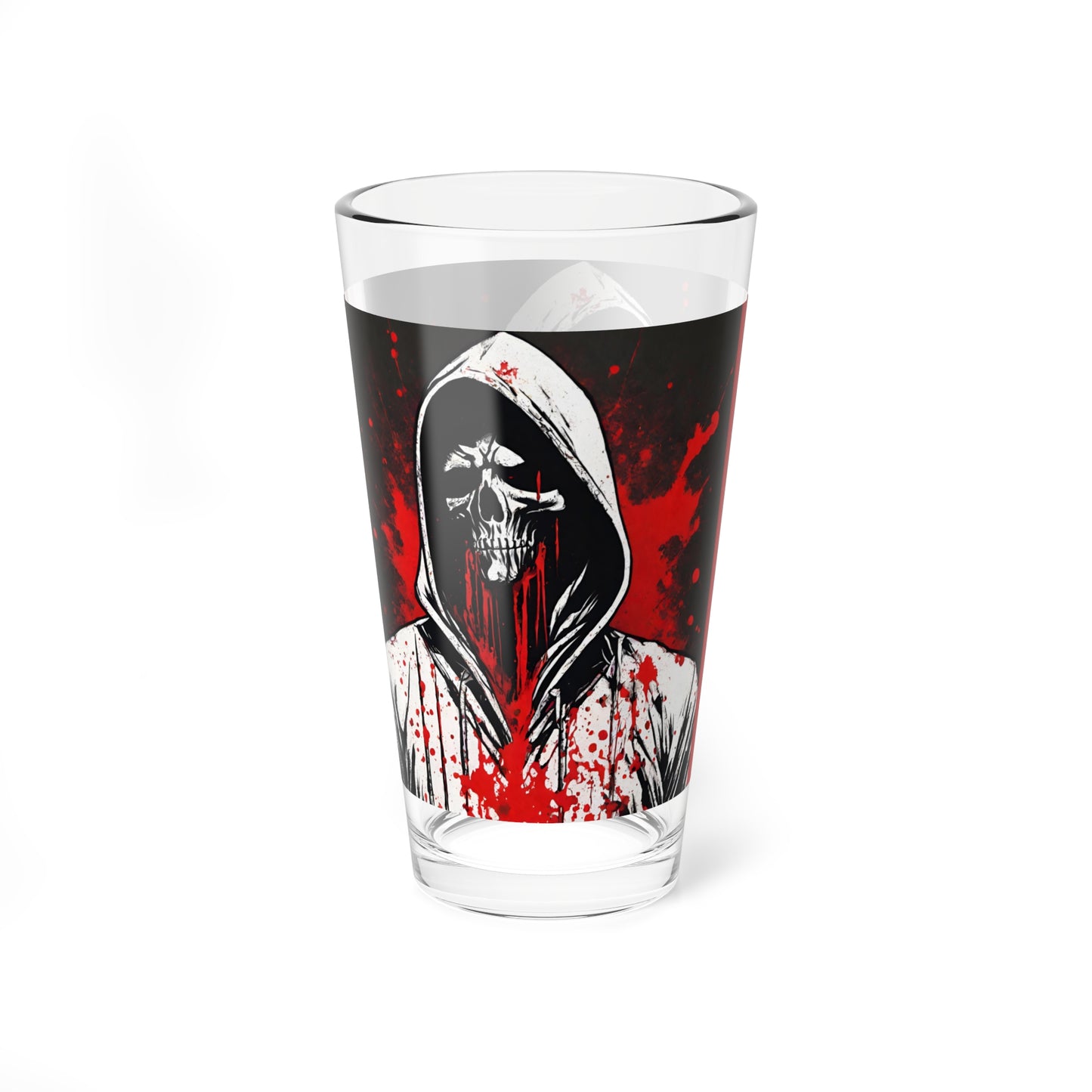 Death Hoodie Mixing Glass, 16oz Pint Glass