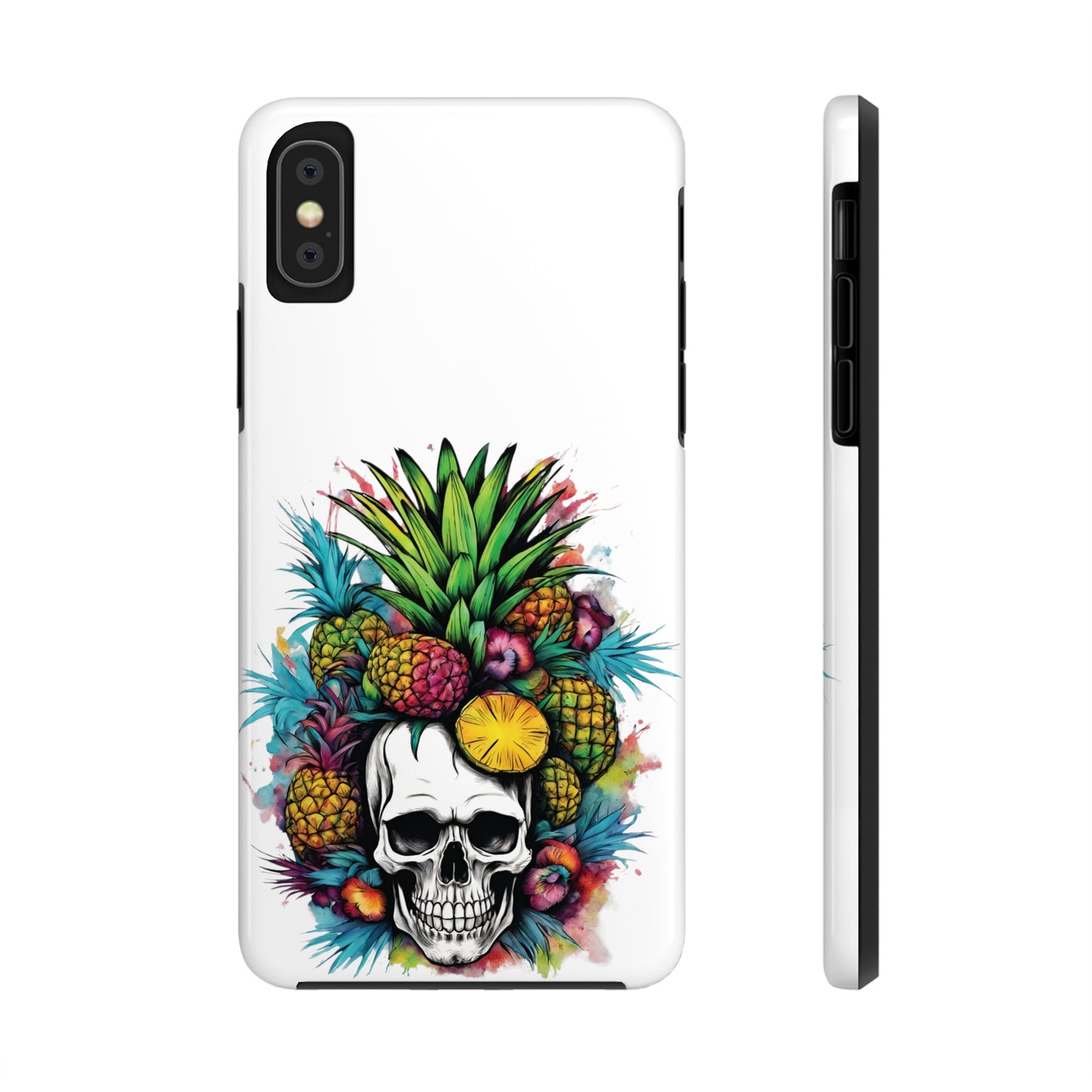 Colorful Mamba Skull Design Tough Phone Cases