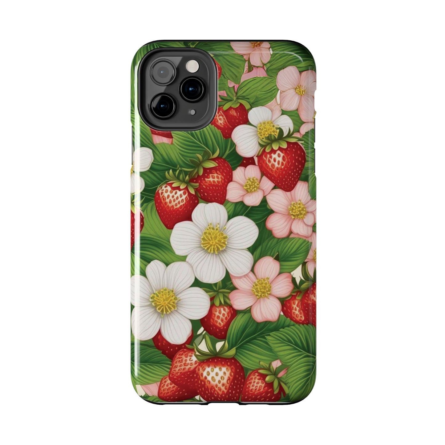 Tough Phone Cases in Strawberry Dreams Pattern