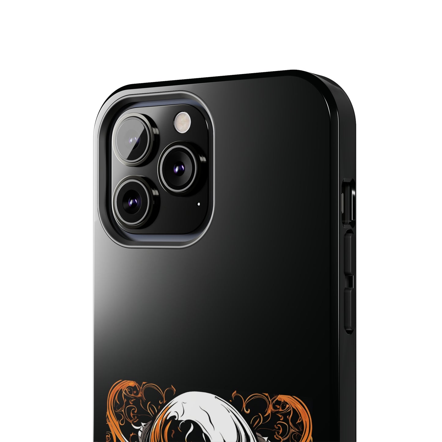 Flaming Skull Design Tough Phone Cases