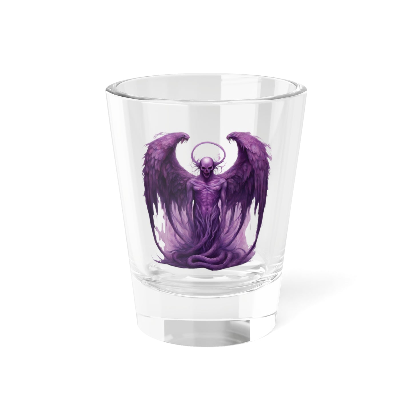Purple Demon with Wings, Shot Glass, 1.5oz