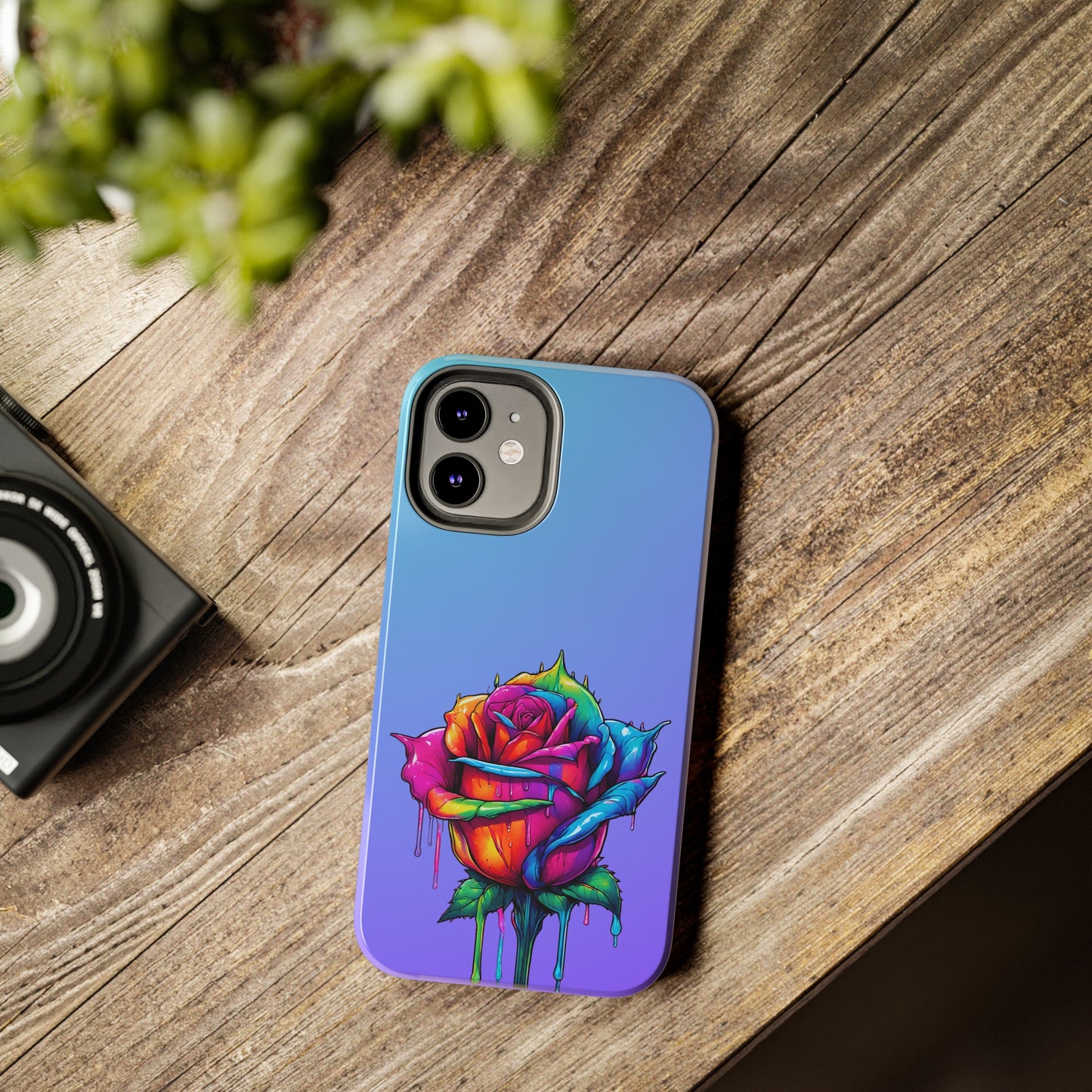 Rose Bleeding Colors Tough Phone Cases