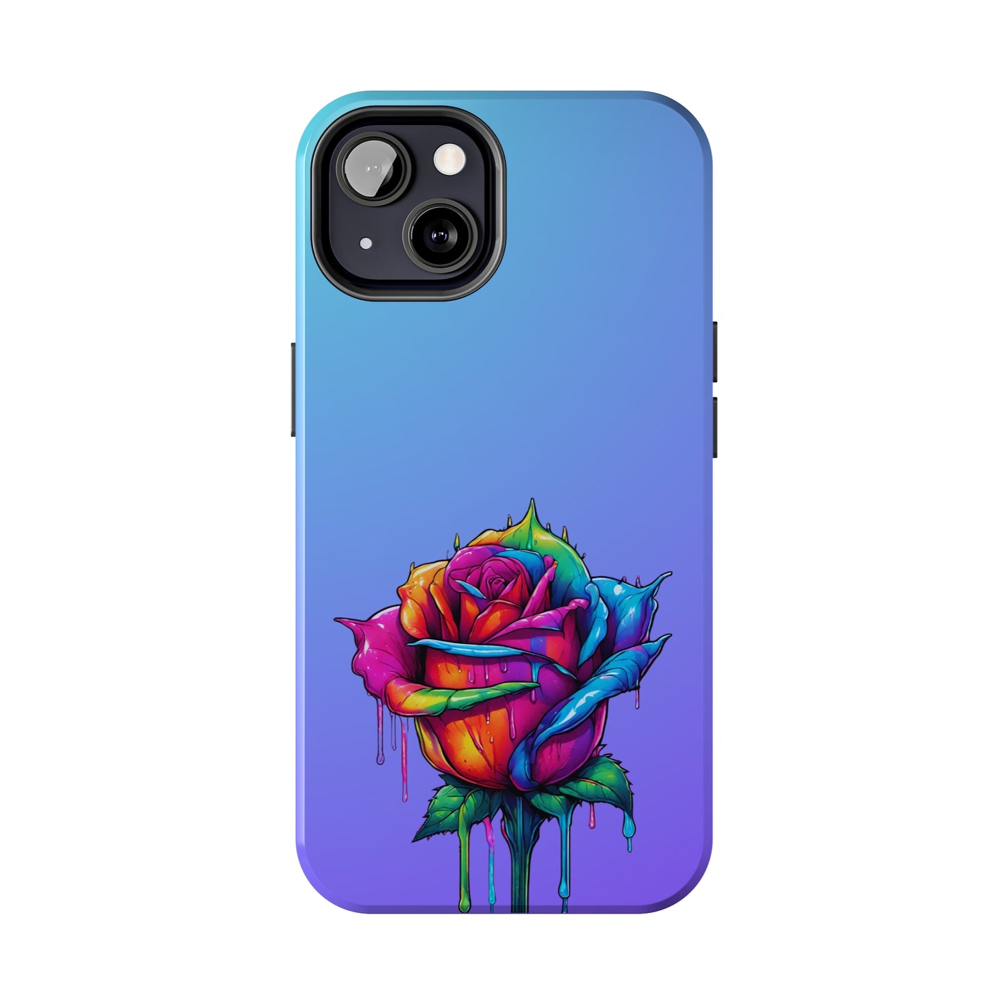 Rose Bleeding Colors Tough Phone Cases