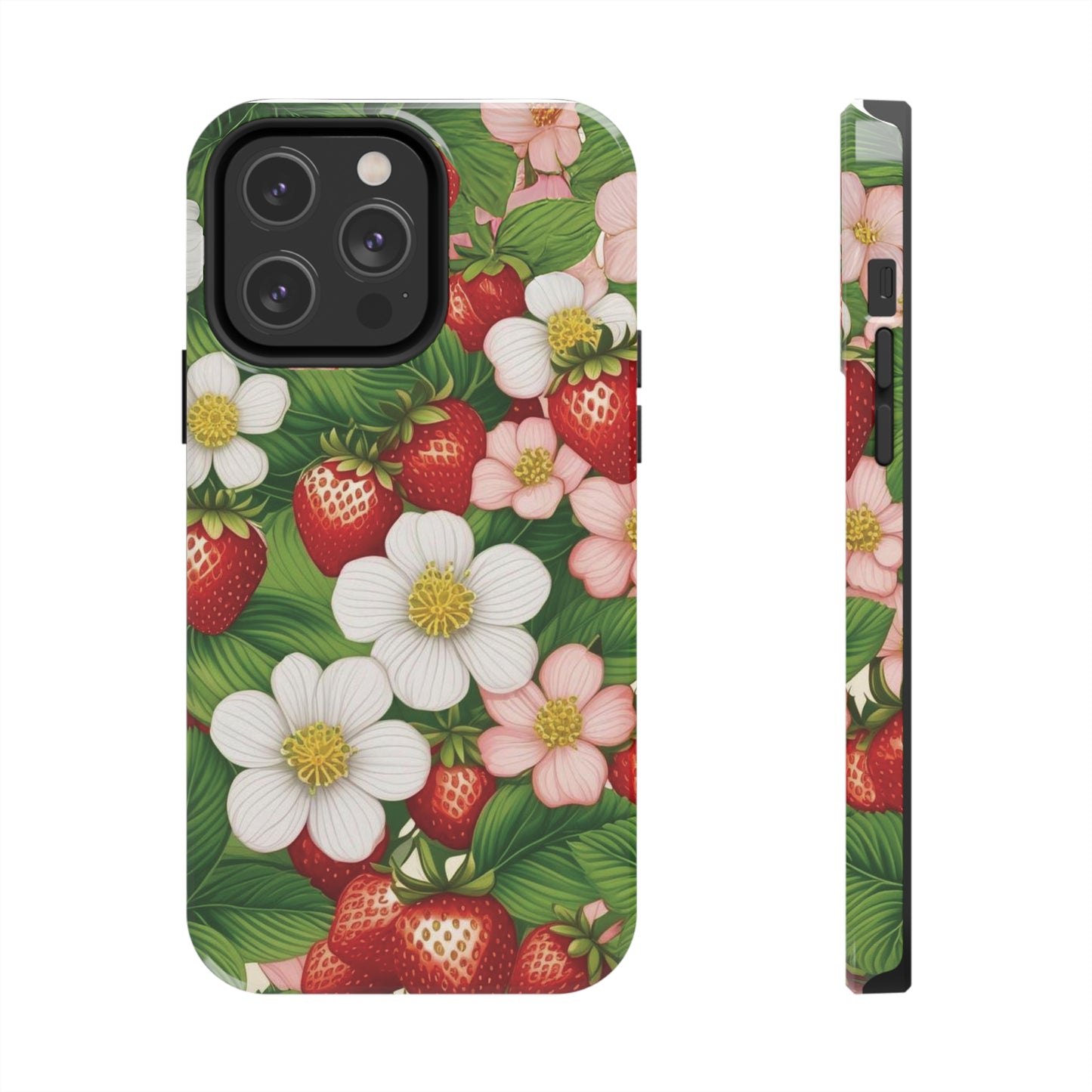 Tough Phone Cases in Strawberry Dreams Pattern