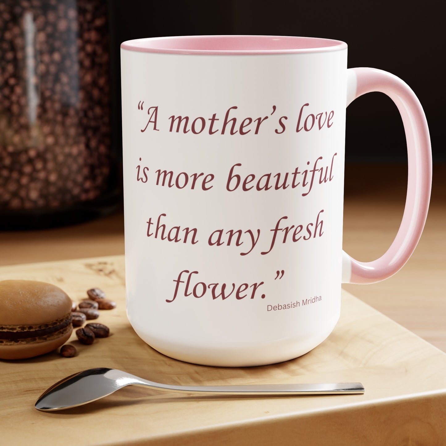 Mother's Love Two-Tone Coffee Mugs, 15oz