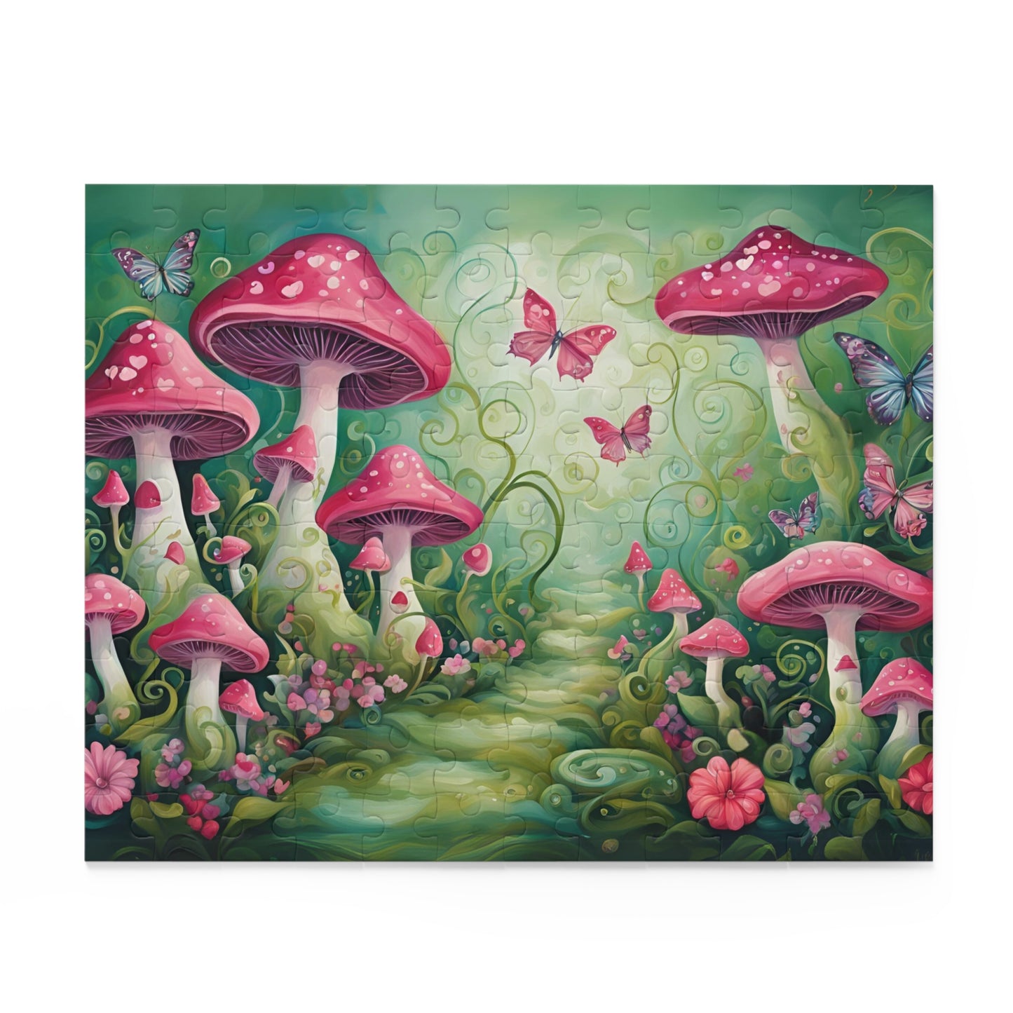 Pink Shroom Path Puzzle (120, 252, 500-Piece)