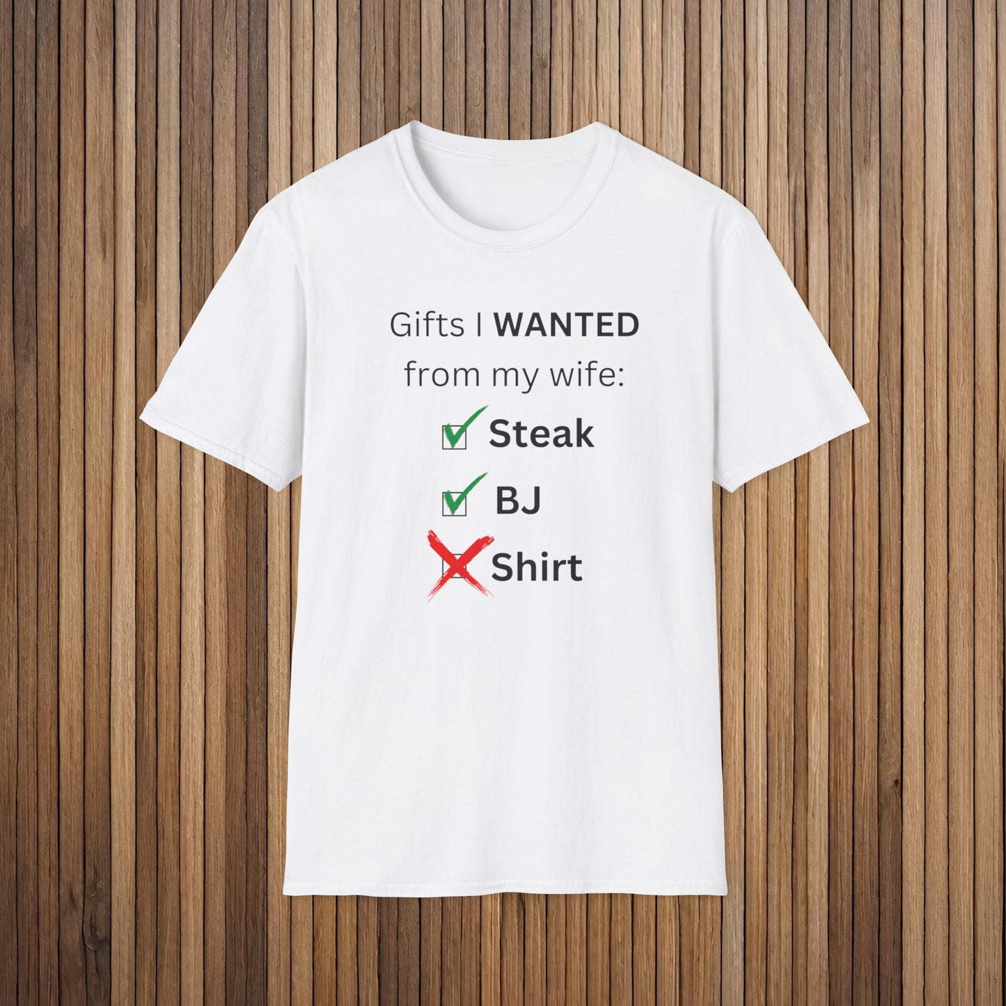 Gifts for Husband from Her Checklist- Humor - Unisex Softstyle T-Shirt