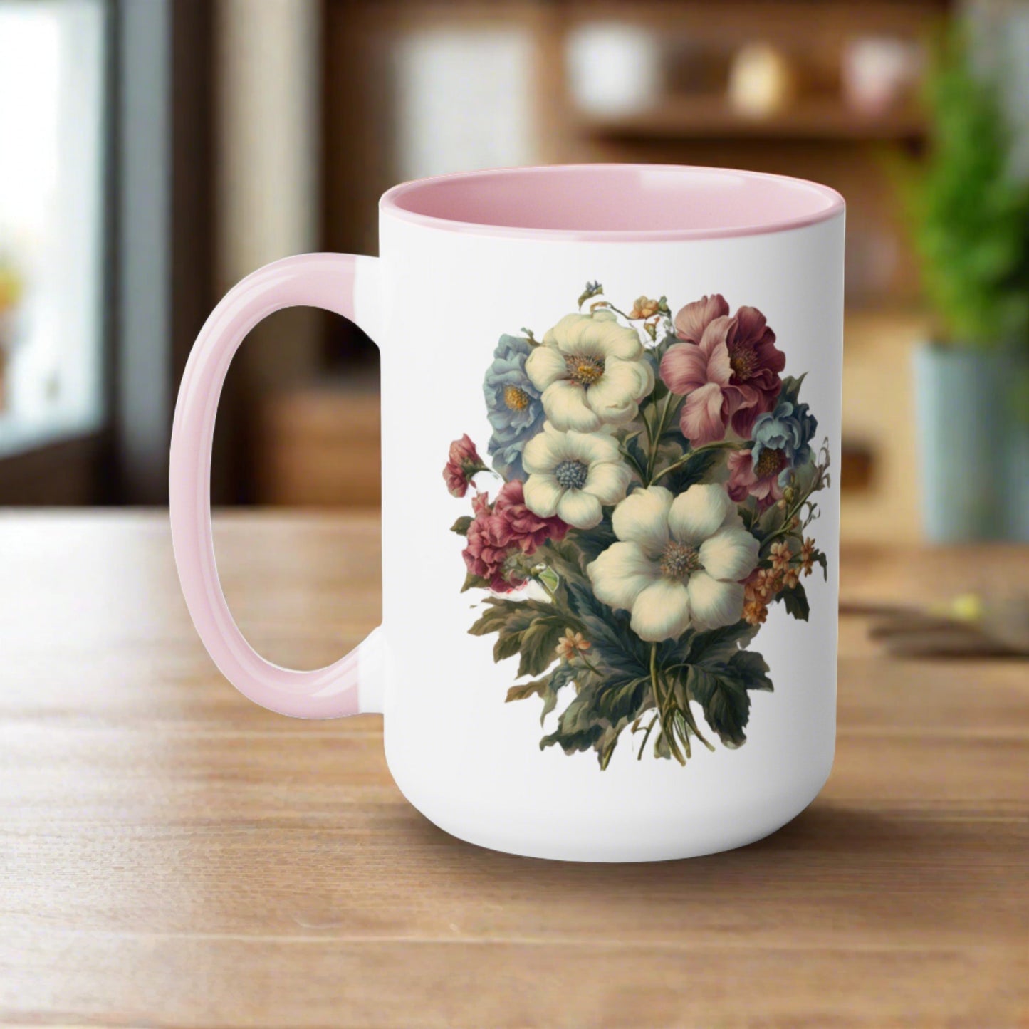 Mother's Love Two-Tone Coffee Mugs, 15oz