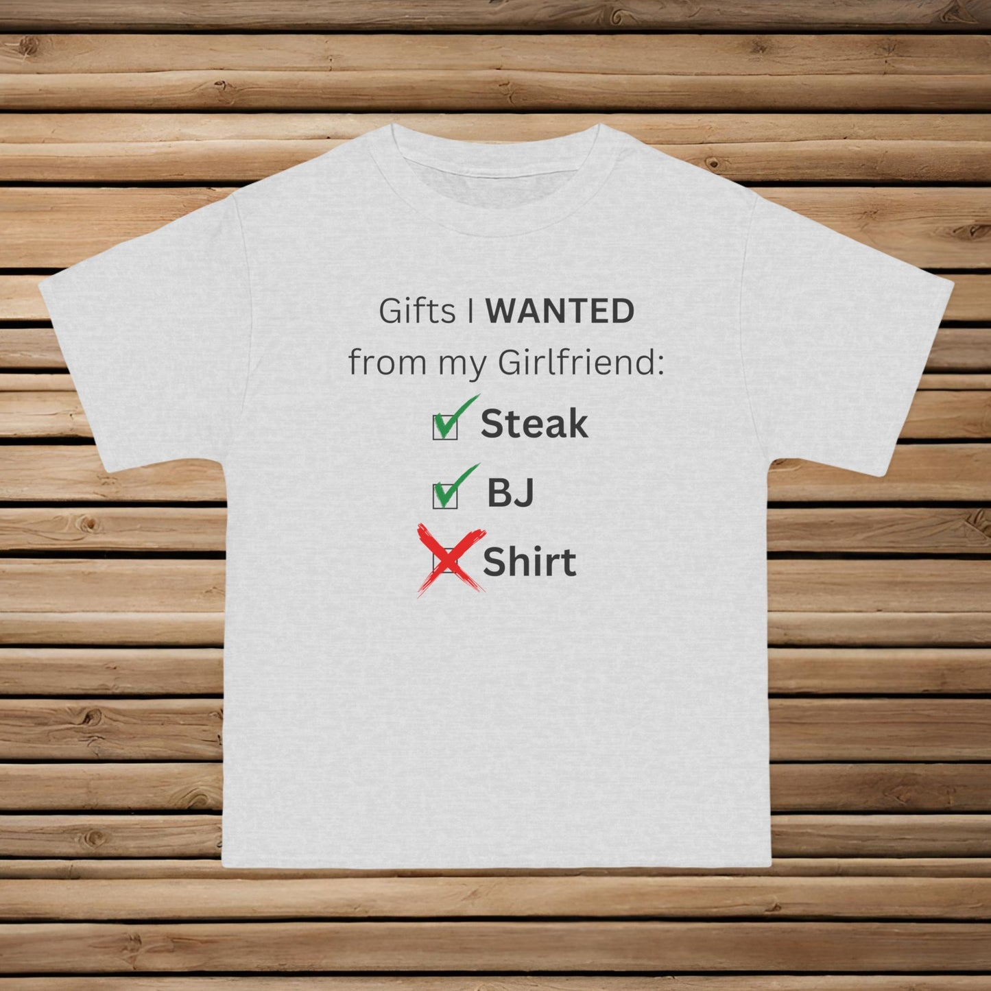 Gift Checklist for Boyfriend from Her Beefy-T® Short-Sleeve T-Shirt