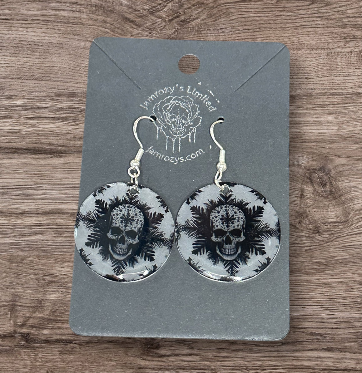 Skull Snowflake Earrings