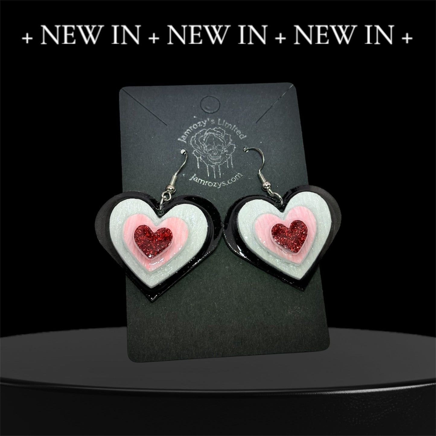 4 Layered Heart Earrings