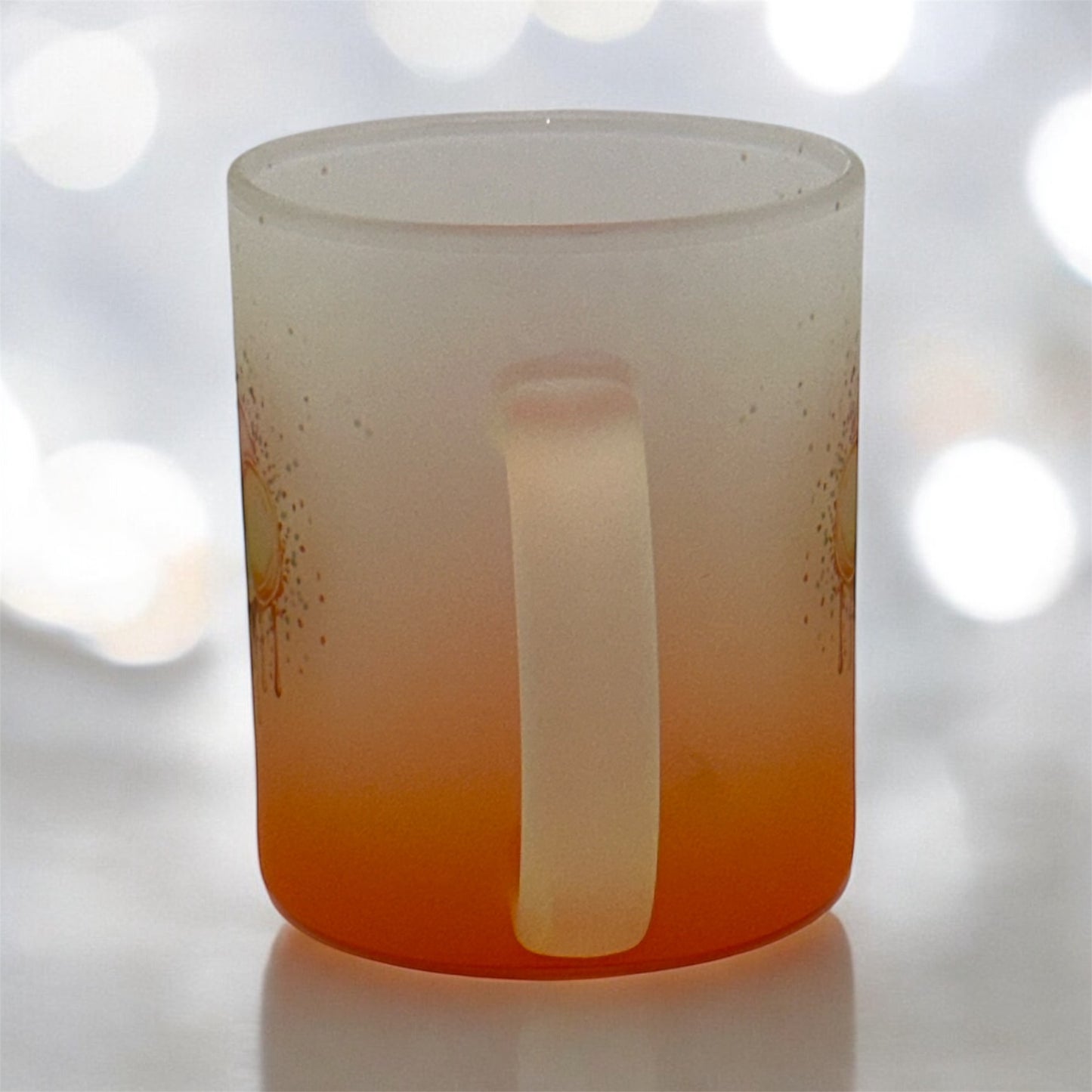 11oz Gradient Frosted Mug “Life Is Sweet” in Orange or Green
