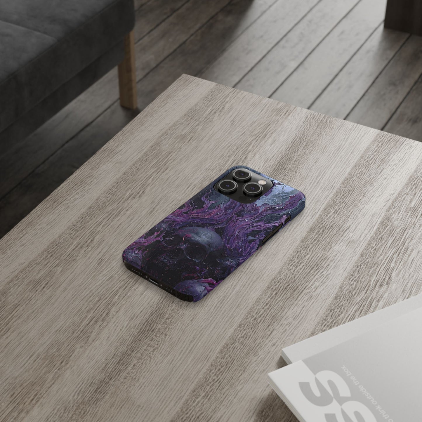 Crowned in Violet Flame Slim Phone Cases