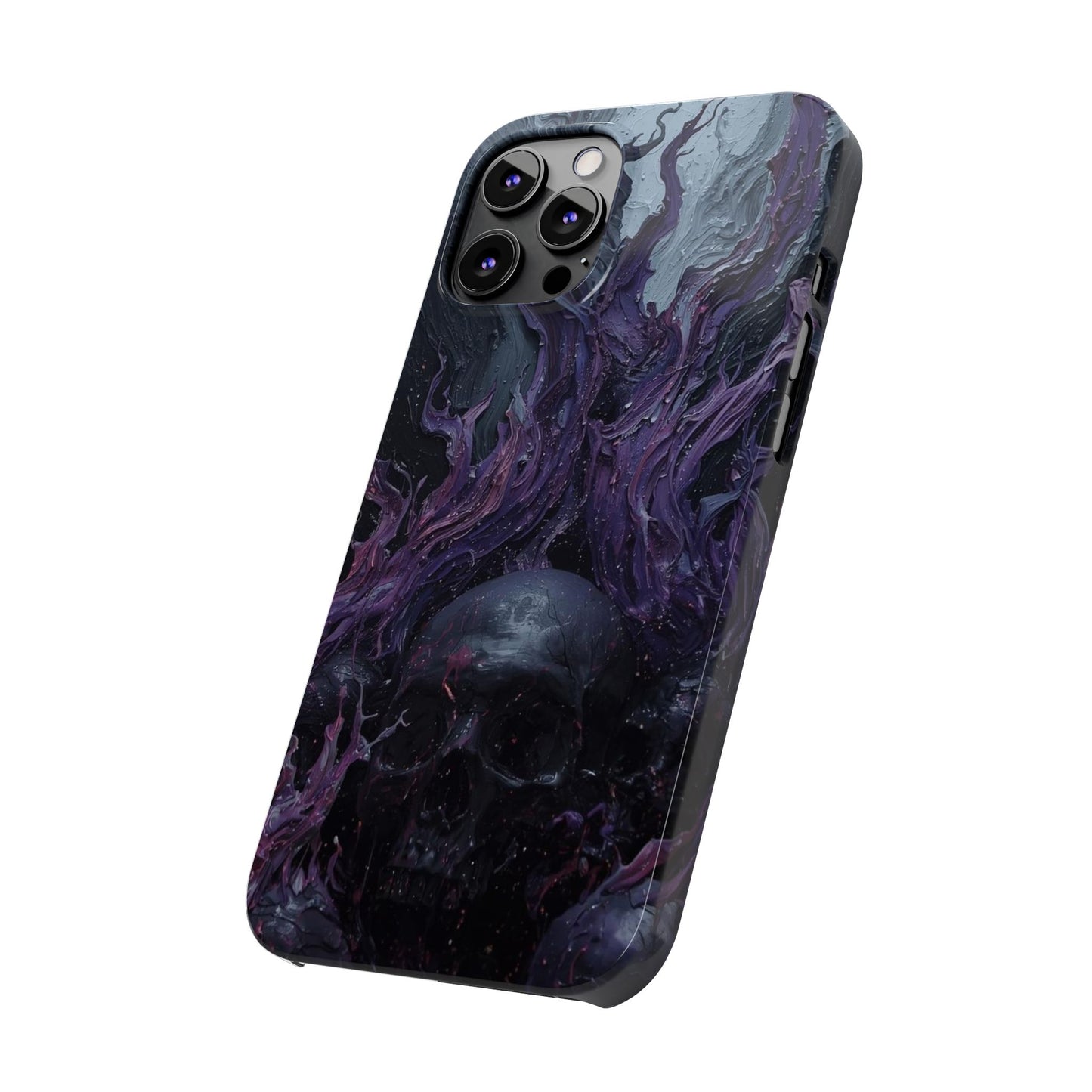 Crowned in Violet Flame Slim Phone Cases