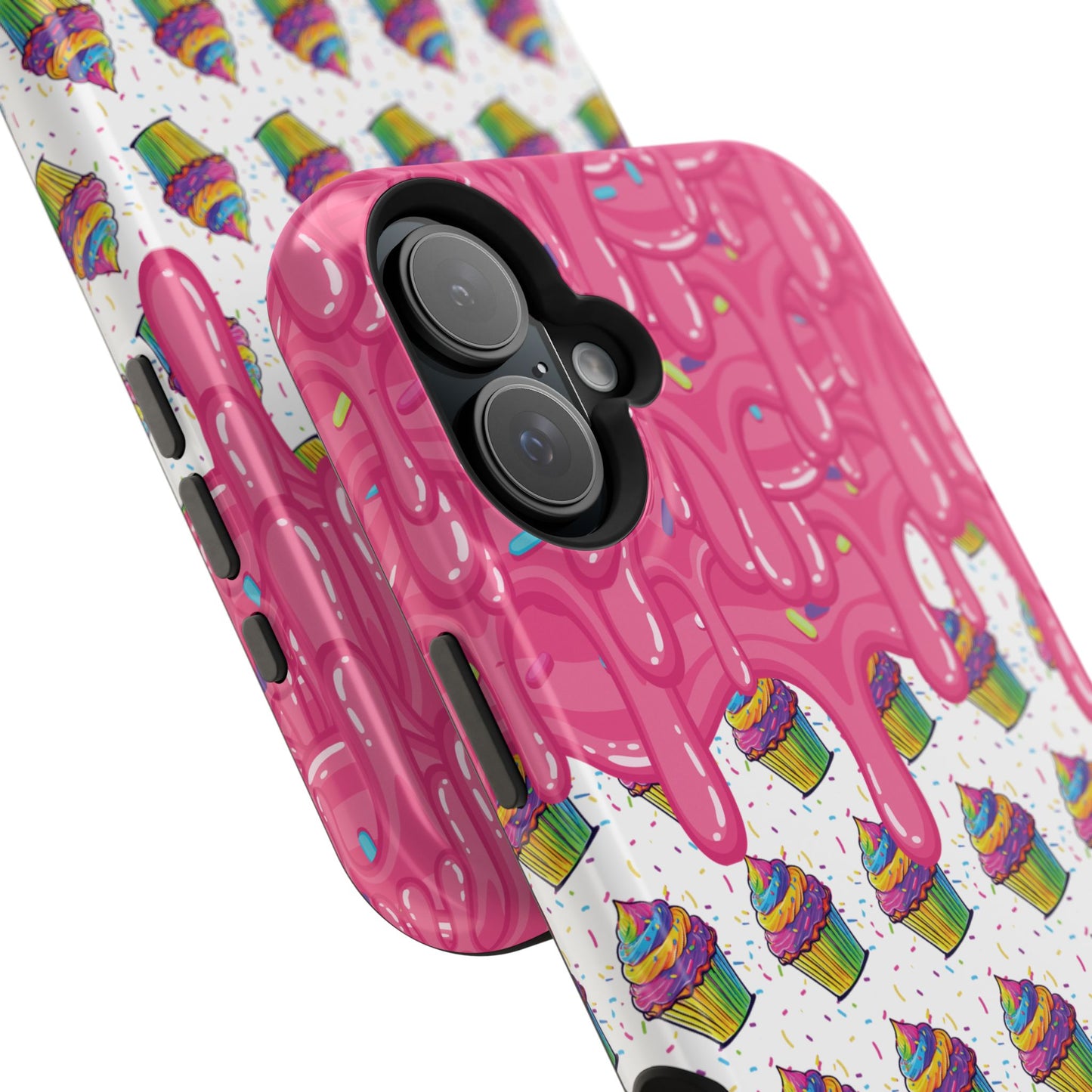 Rainbow Cupcake Phone Case — Magnetic Impact-Resistant Protective Cover