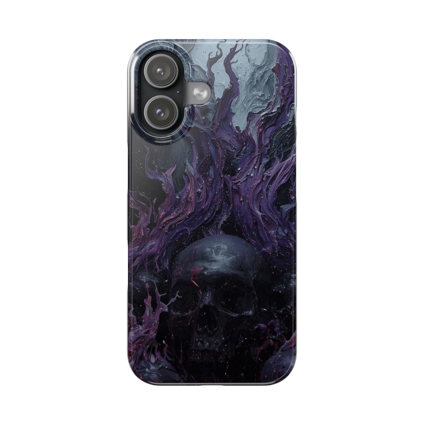 Crowned in Violet Flame Slim Phone Cases